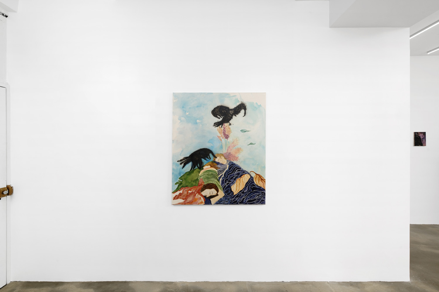 Paula Kamps, At the pawn shop, 2021, exhibition view, Sans titre (2016), Paris