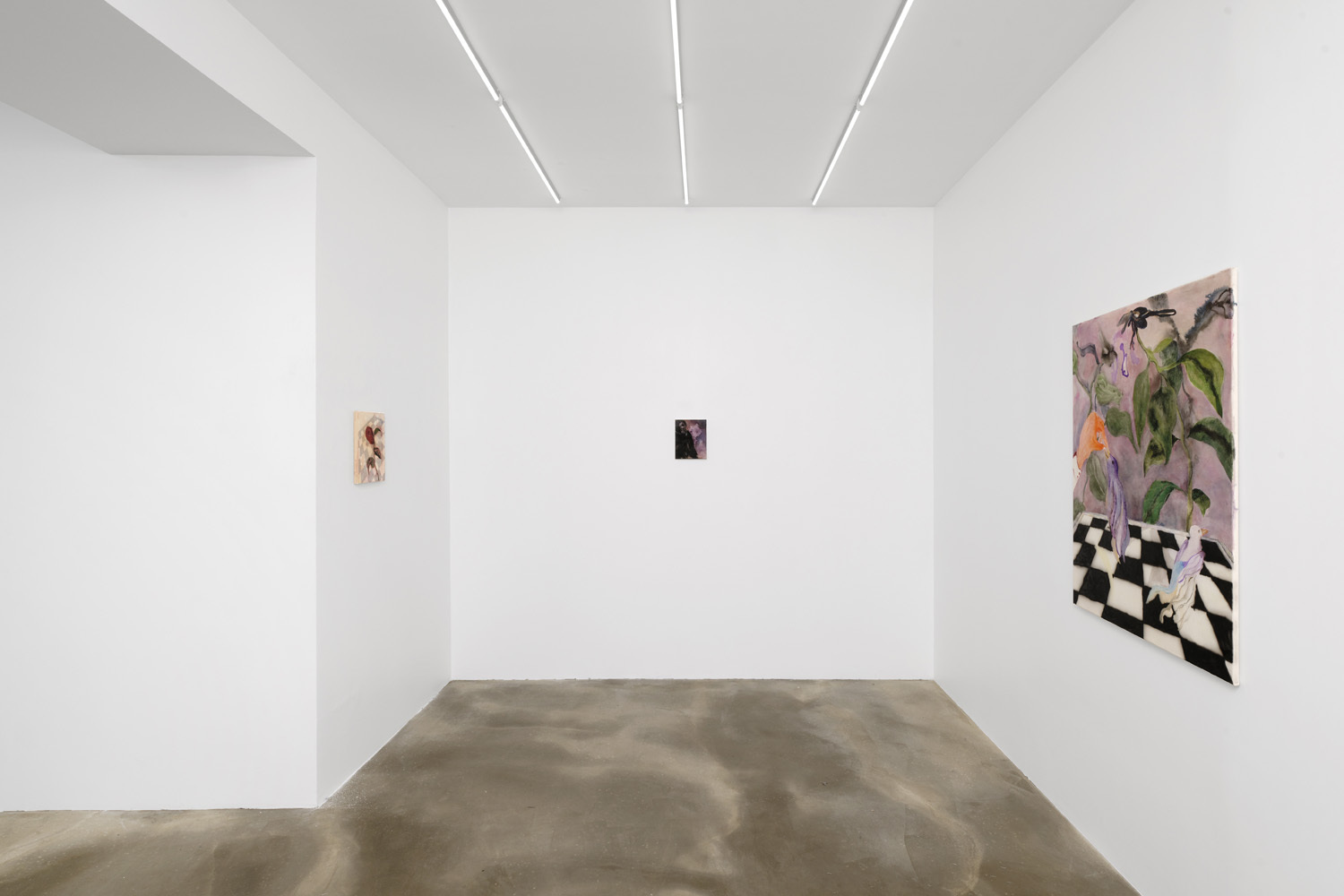 Paula Kamps, At the pawn shop, 2021, exhibition view, Sans titre (2016), Paris