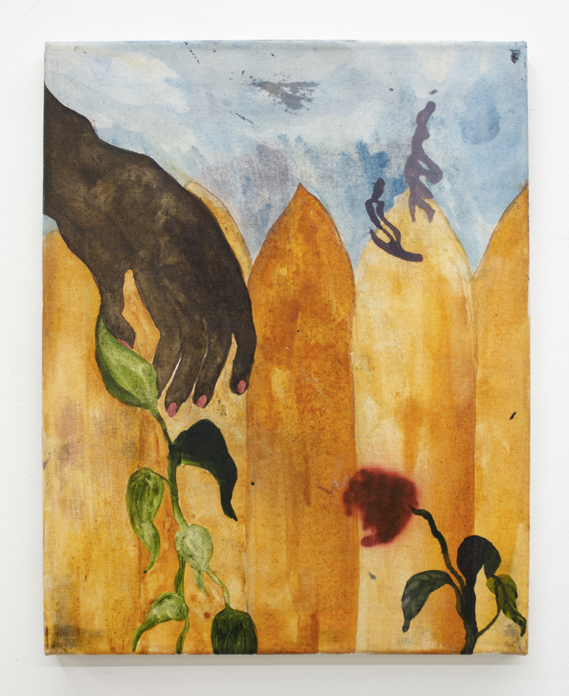 Paula Kamps, After the first clear talk, 2020, ink on canvas, 36 x 28 cm, unique