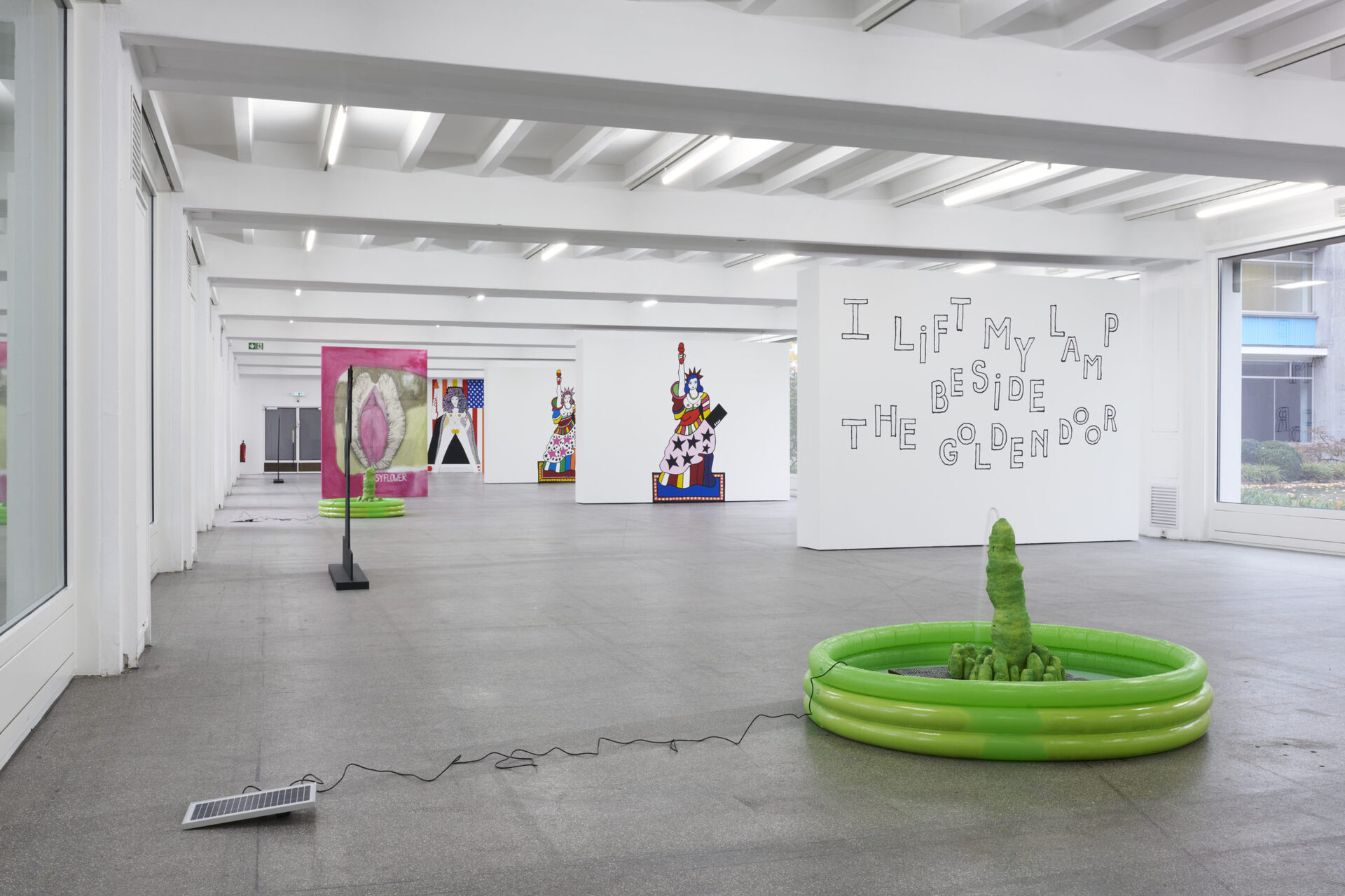 Dorothy Iannone & Juliette Blightman: The Köln Concert, 2020. Installationsansicht Kölnischer Kunstverein, 2020.