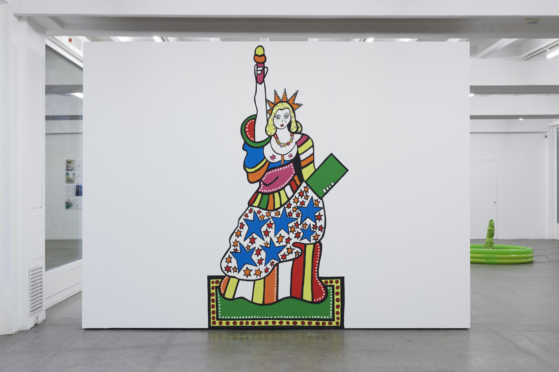 Dorothy Iannone: My Liberties (Blonde), 2019. Installationsansicht Kölnischer Kunstverein, 2020. Courtesy: die Künstlerin, Peres Projects, Berlin und Air de Paris, Romainville