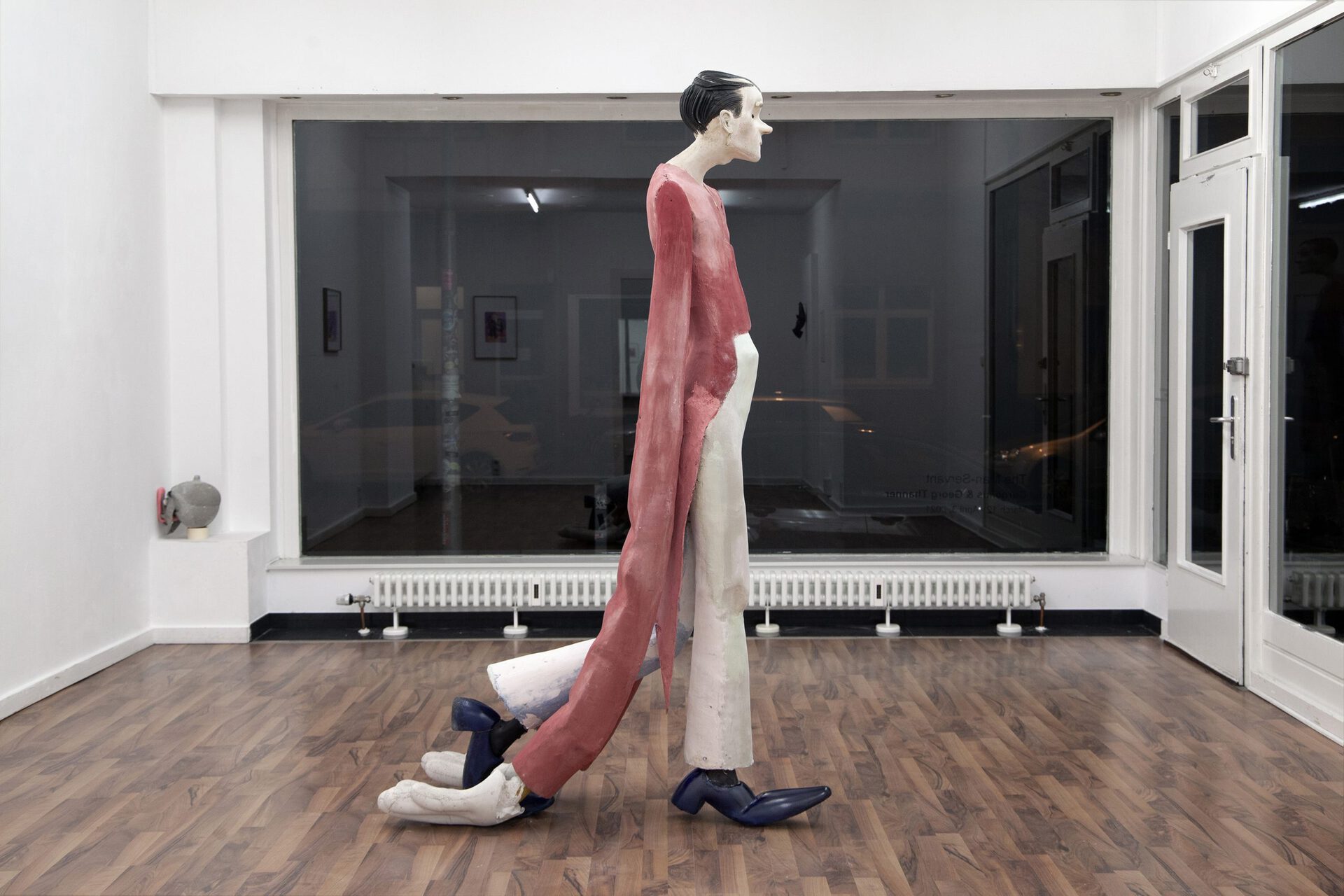 Exhibition view: Manuel Cornelius and Georg Thanner, The Man-Servant, 2021, photo: Manuel Cornelius