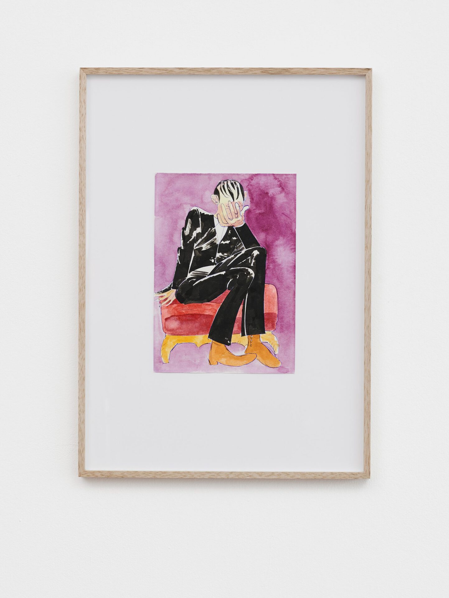 Georg Thanner, untitled, 2021, Ink, pen and watercolor on paper, 60 x 43 cm, photo: Kai Werner Schmidt