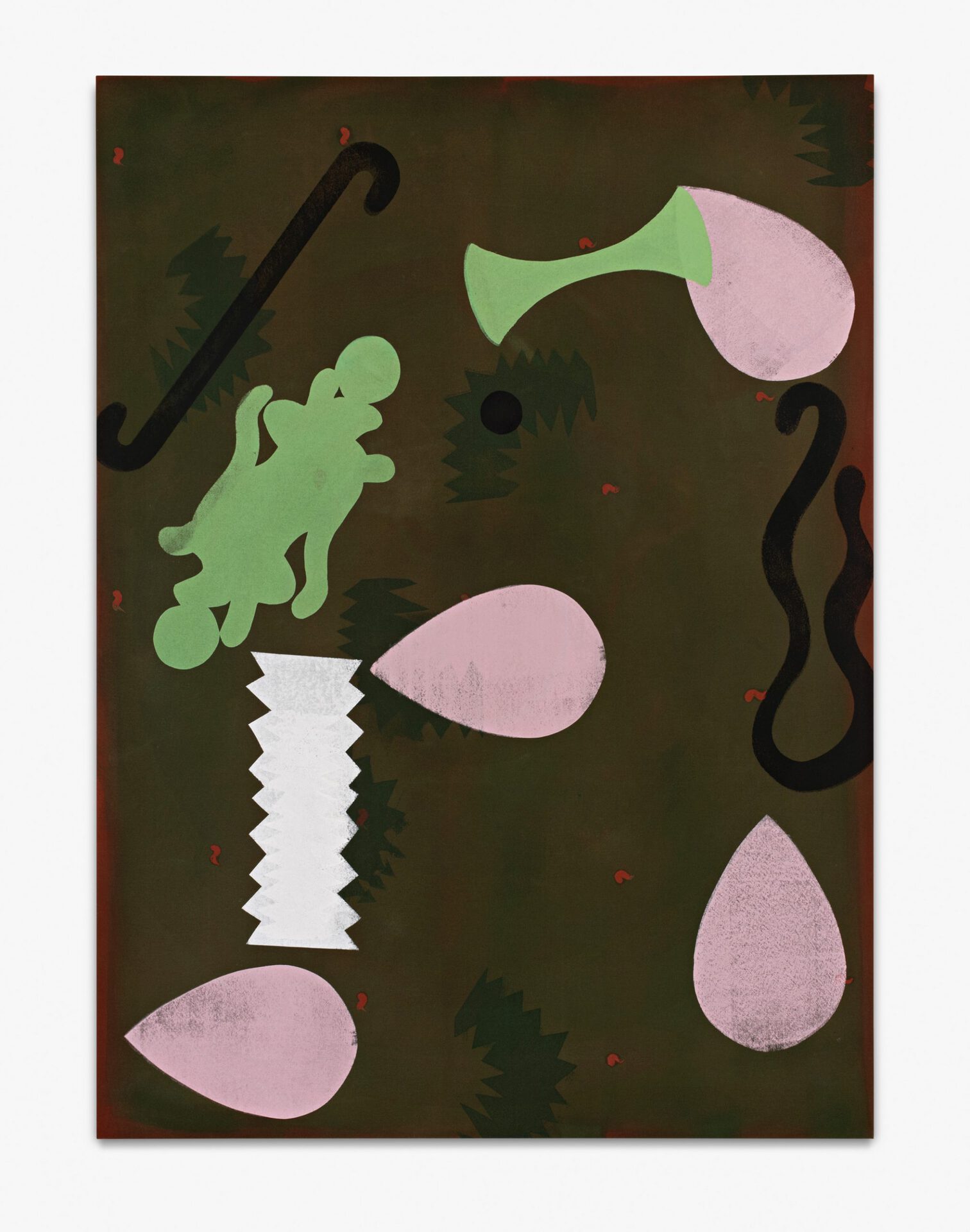 Jessica Warboys – BURLE, 2020 Canvas acrylic 190 x 140 x 2,5 cm