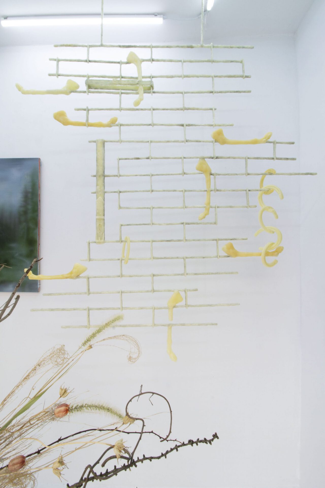 Yasmin Kaytmaz. Today as Yesterday. Wax and metal. 42 x 67 x 1 inches. 2021