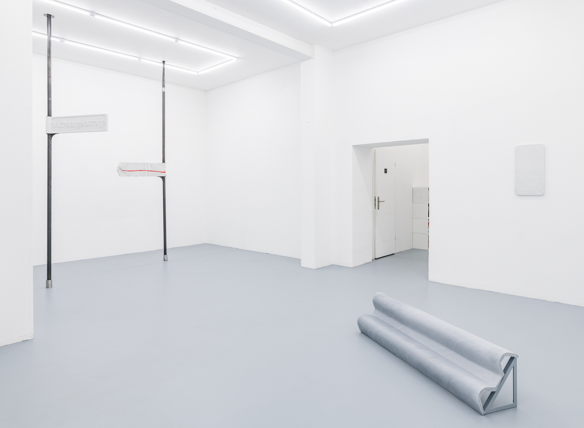 Lukas Liese, Whose Street installation view, 2021, Marble, variable Dimensions.