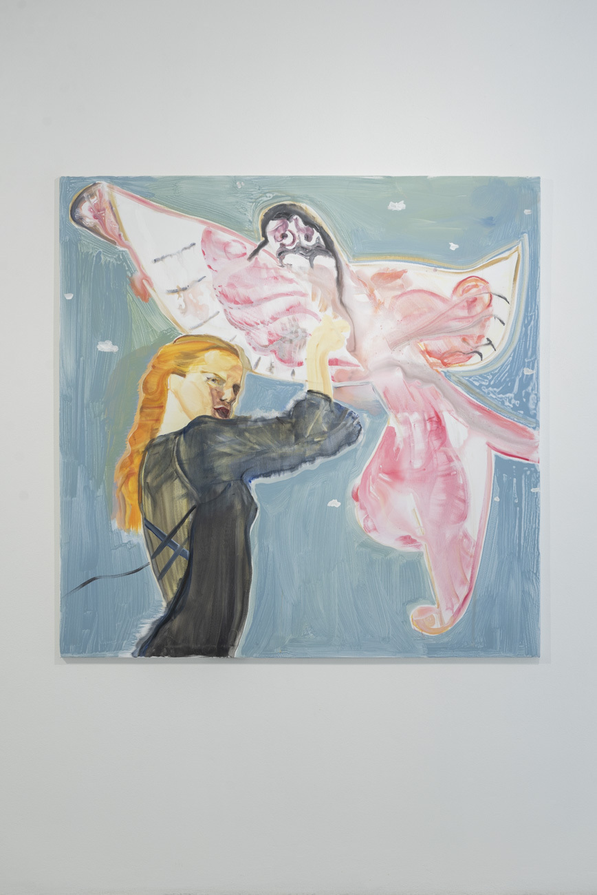 Margaréta Petržalová, Chinese Kite, 2020, acrylic on canvas, 150 x 150 cm