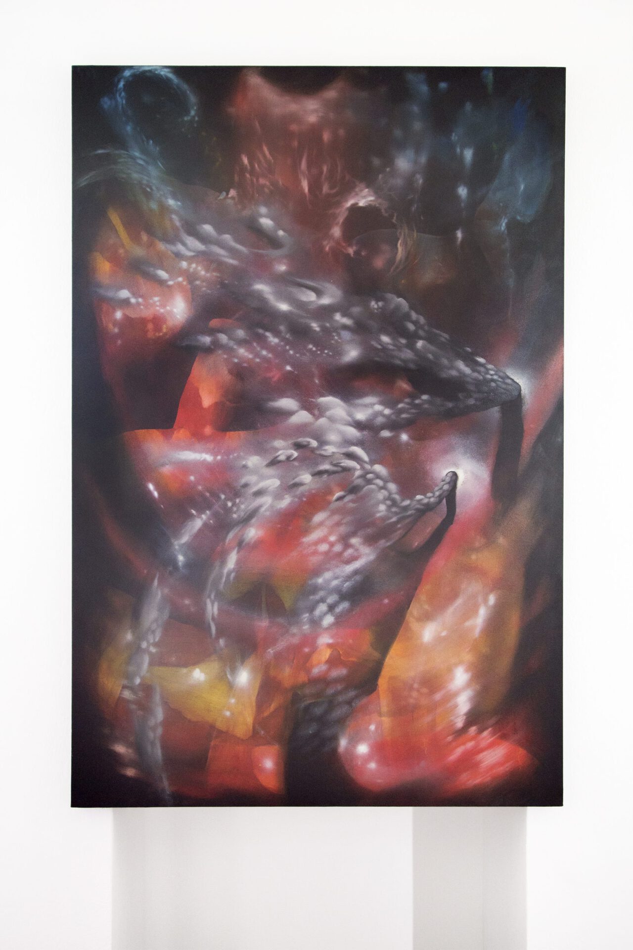 Diego Gualandris Arcipelago (serie), detail Oil on canvas 2020 150x100cm courtesy ADA, Rome