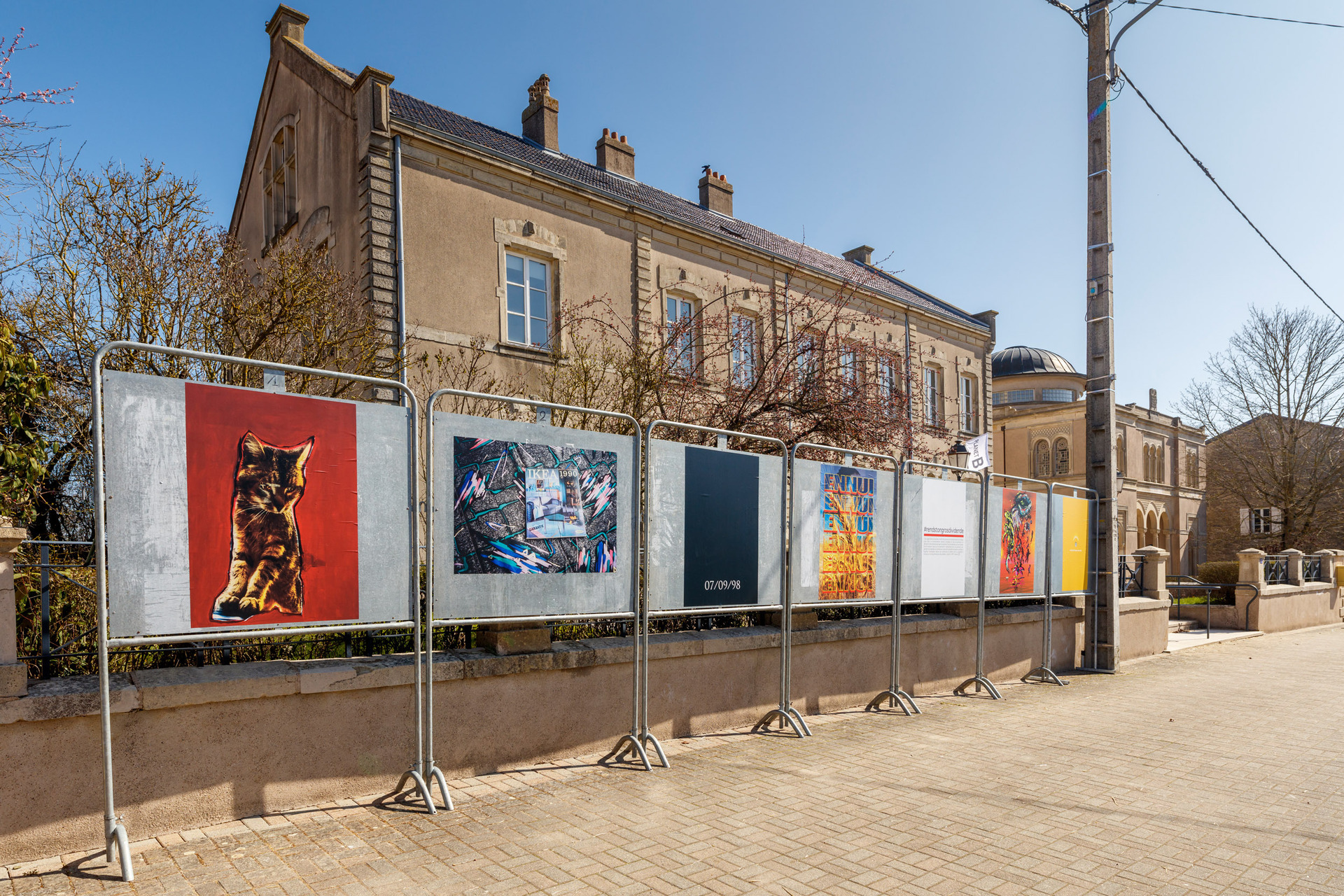 Exhibition view PARTY DE CAMPAGNE, CAC - la synagogue de Delme, 2021.