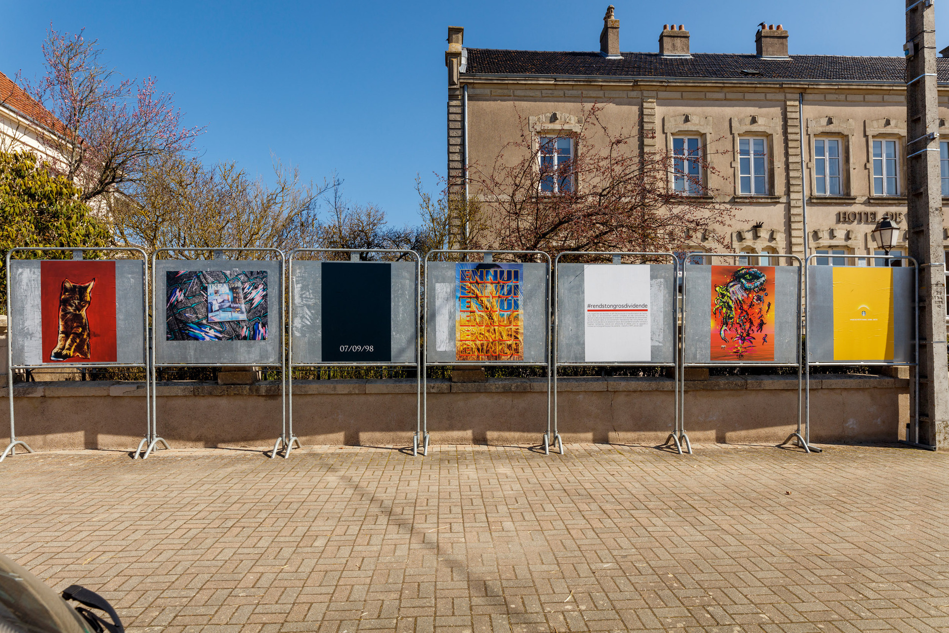 Exhibition view PARTY DE CAMPAGNE, CAC - la synagogue de Delme, 2021.