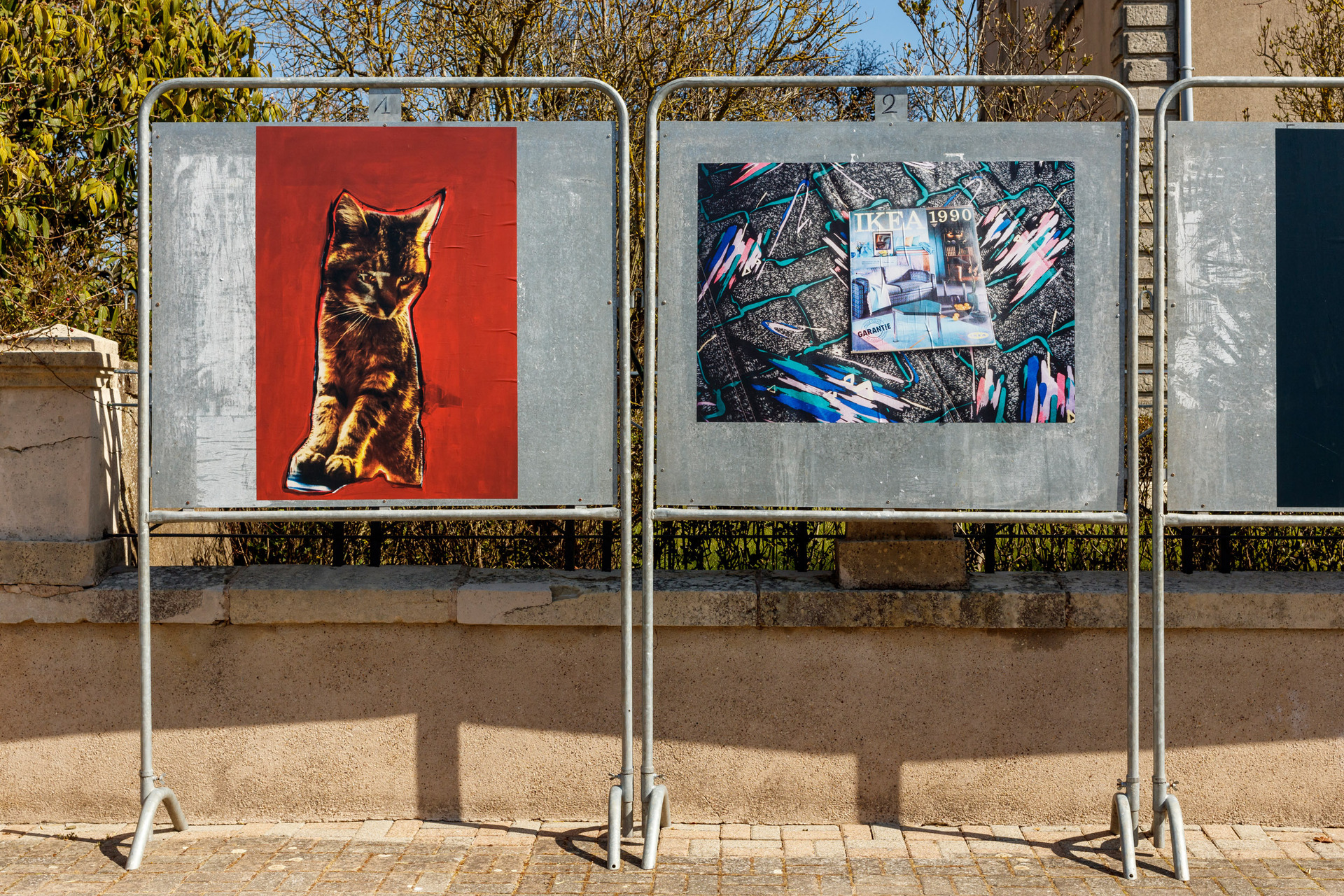 Tobias Spichtig, Love and Die, 2021, poster, 84 x 119 cm / Henrike Naumann, IKEA 1990, 2016, poster, 84 x 119 cm, photo: Inga Selch.