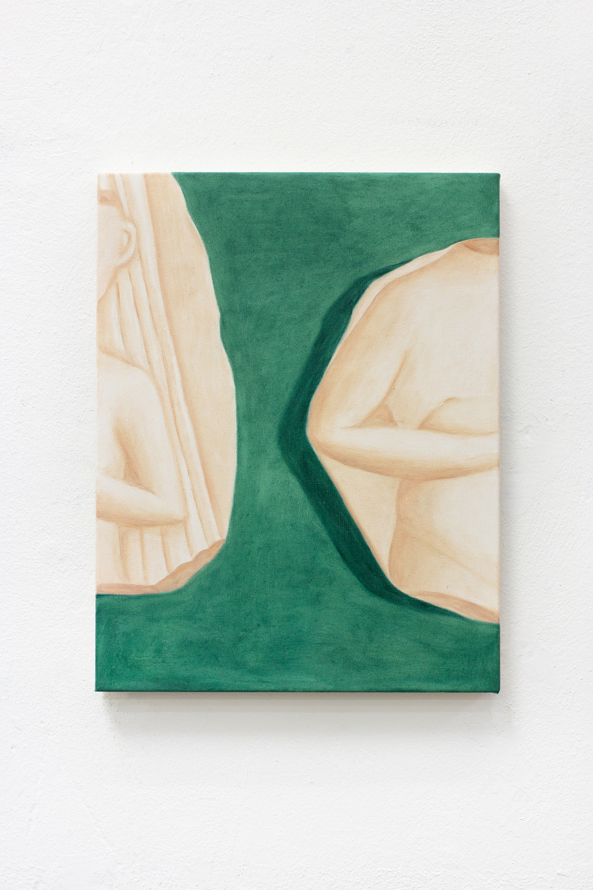 "Goddesses (green)", 2020, oil on canvas, 45 x 35 cm