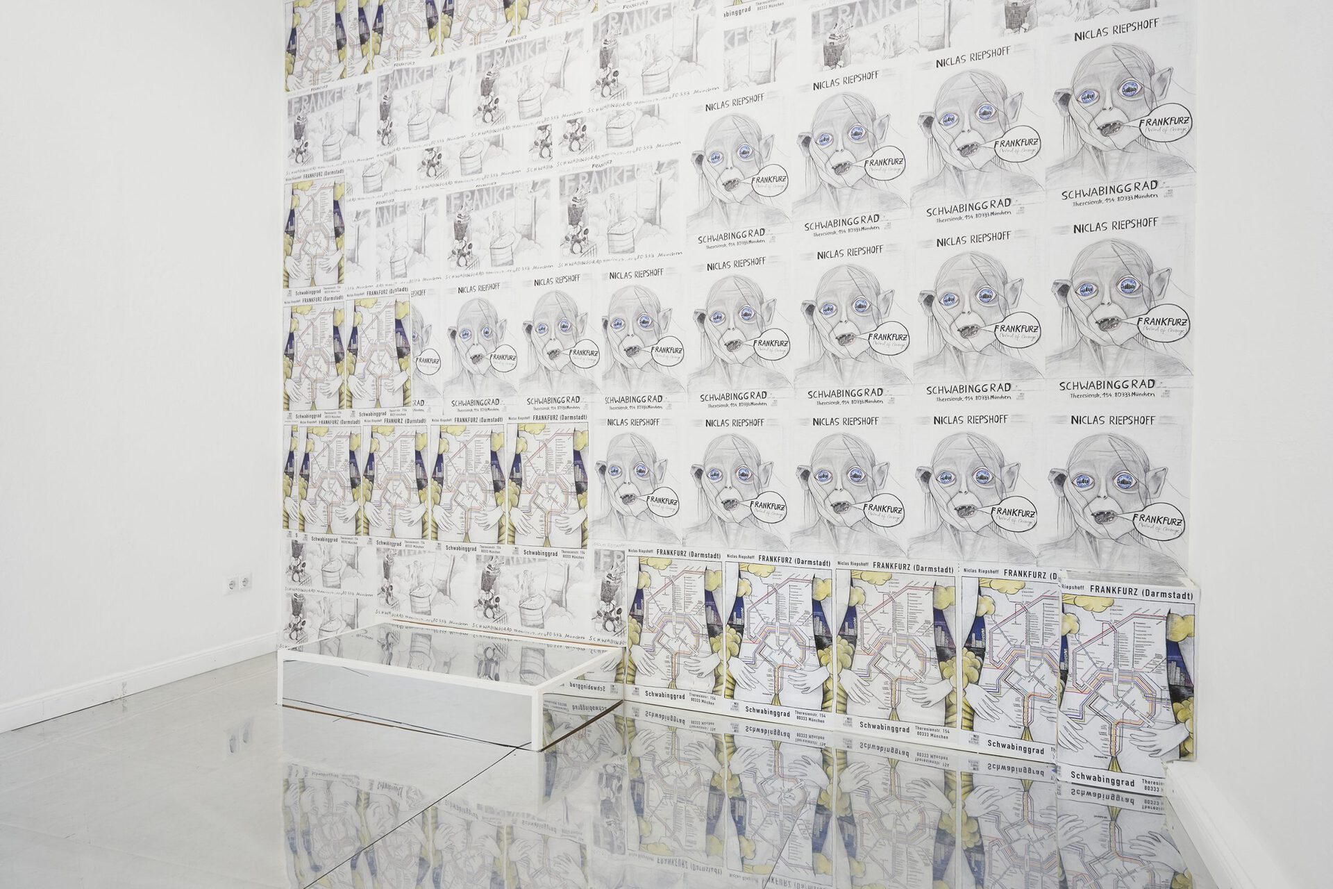 FRANKFURZ, Niclas Riepshoff at Schwabinggrad, 2021, installation view #4