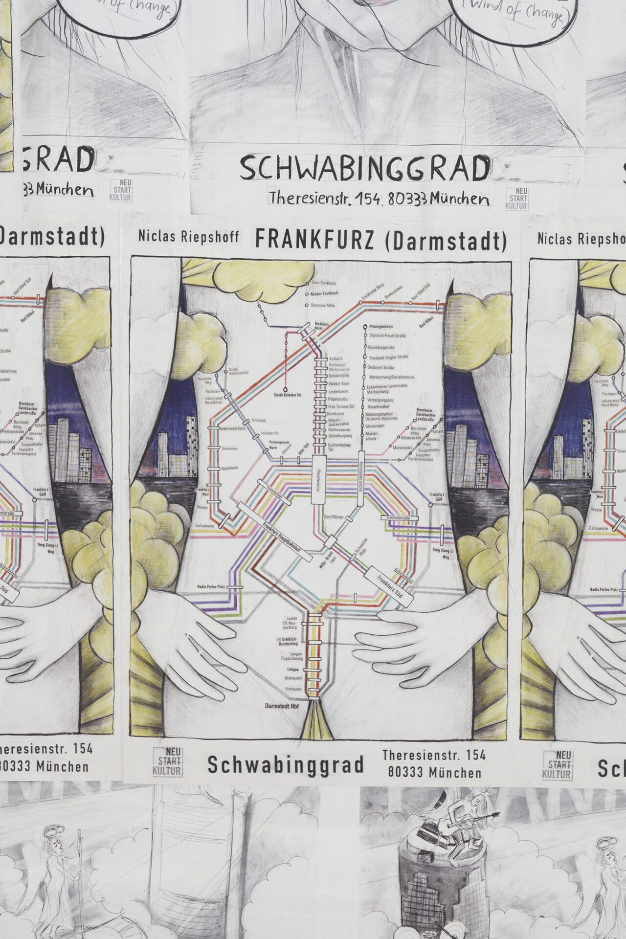 FRANKFURZ, Niclas Riepshoff at Schwabinggrad, 2021, installation view #6