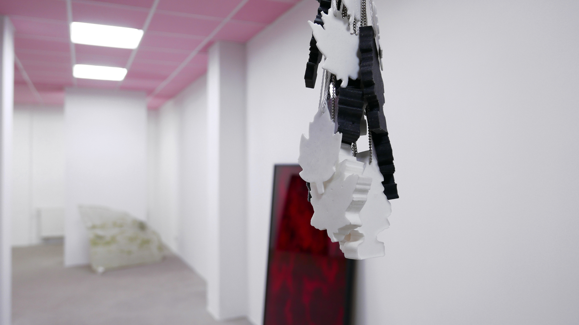 Shining exhibition, Dresden. Works by the painter Bettina Scholz and the sculptor Konrad Hanke.