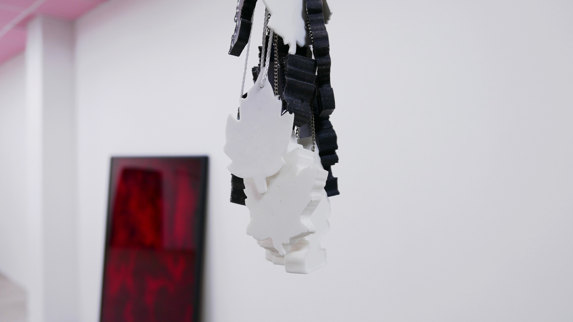 Shining exhibition, Dresden. Works by the painter Bettina Scholz and the sculptor Konrad Hanke.