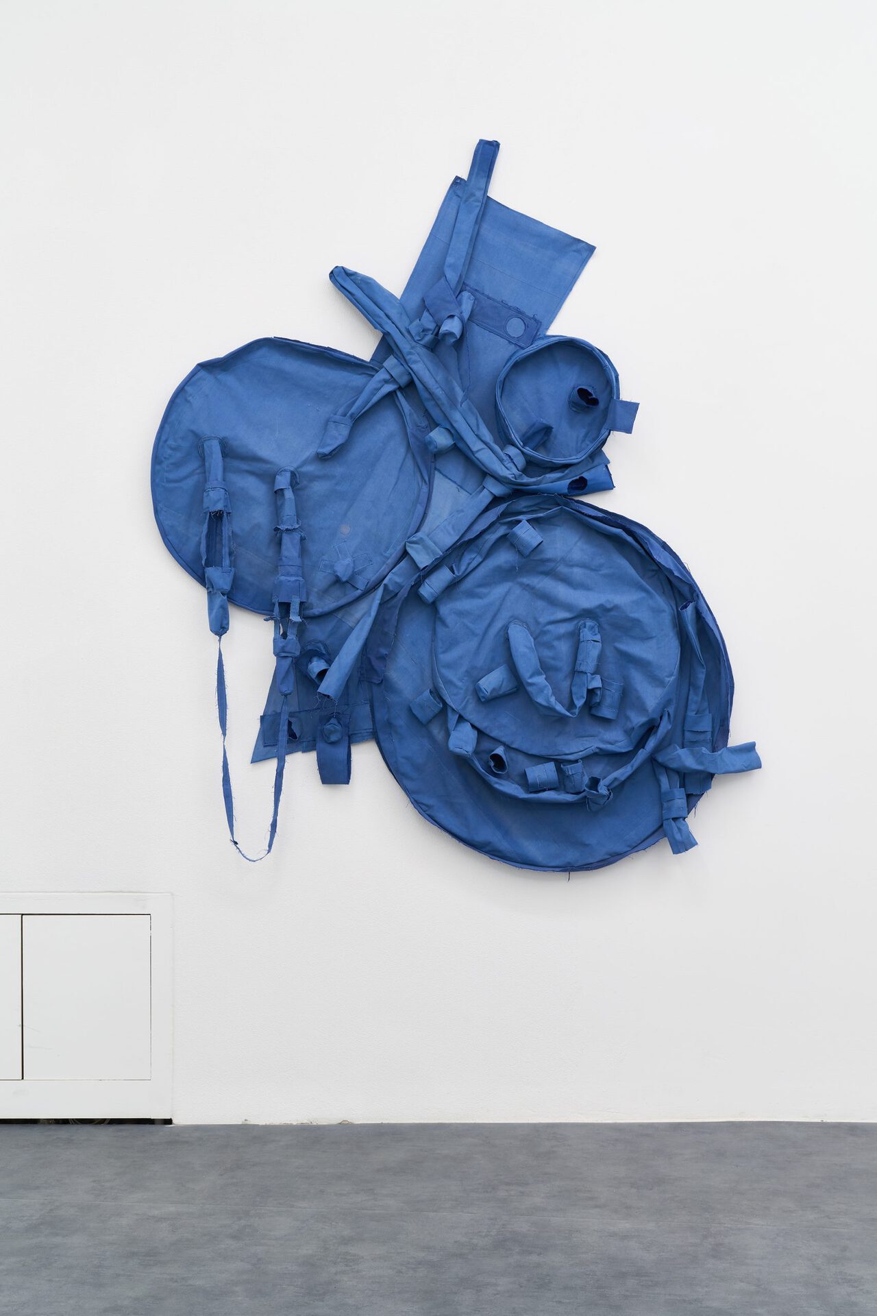 Simon Laureyns, La Sorcière, 2020, Used camping tent, sewing, 190x160 cm