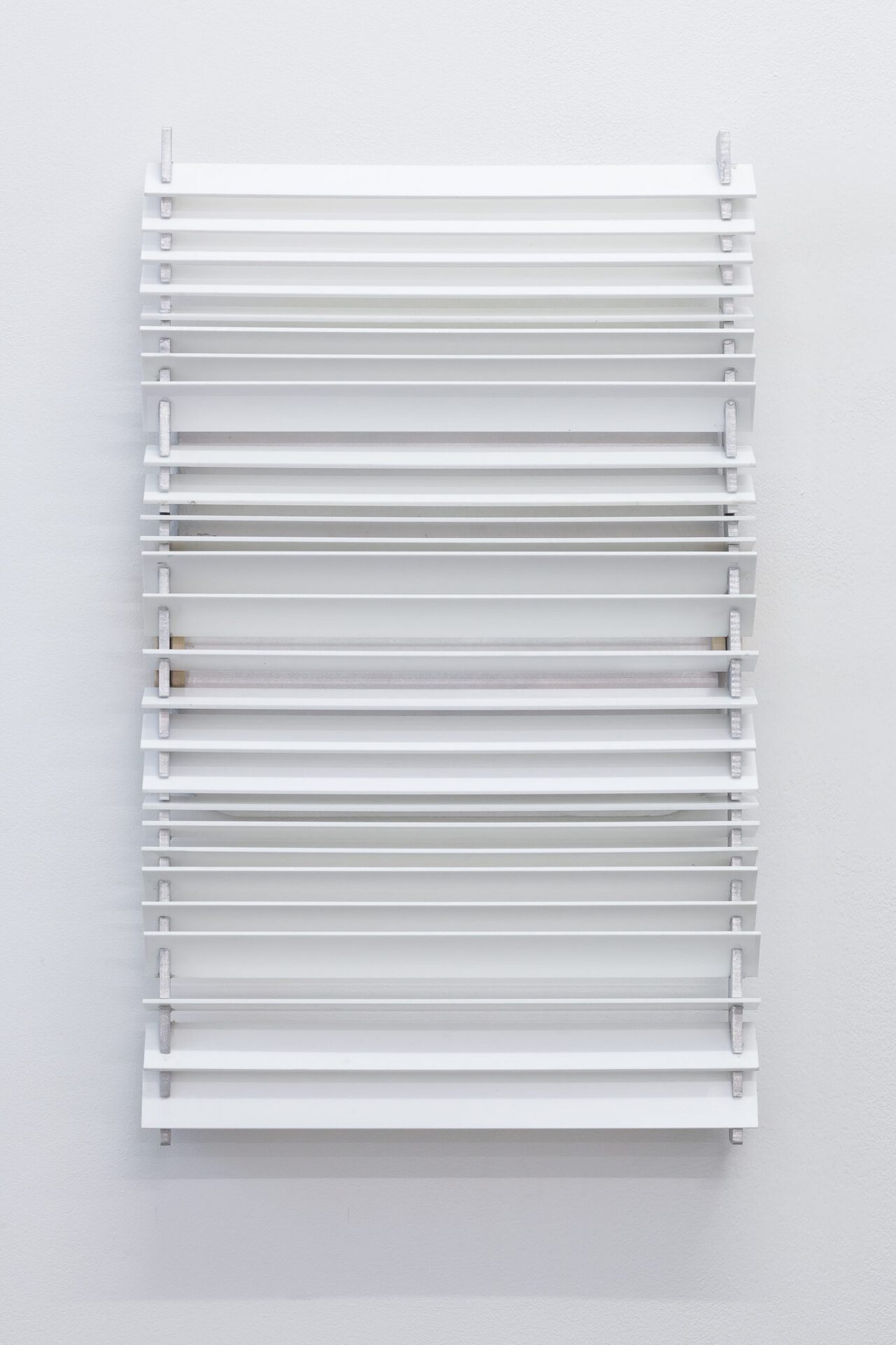 Elizabeth Orr, Open Frame, 2021, Aluminum, wood, plexiglass, 61 x 38.1 x 3.8 cm, 24 x 15 x 1.5 in