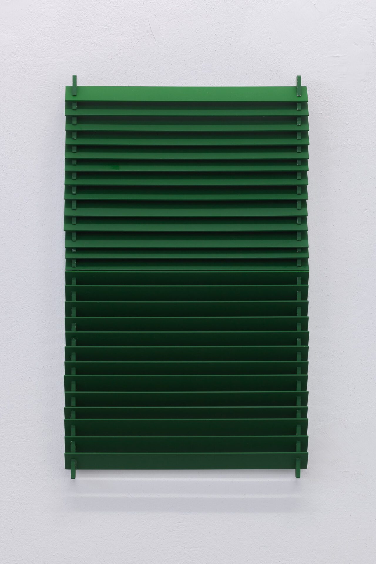 Elizabeth Orr, In and Of, 2021, Aluminum, wood, plexiglass, 61 x 38.1 x 3.8 cm, 24 x 15 x 1.5 in