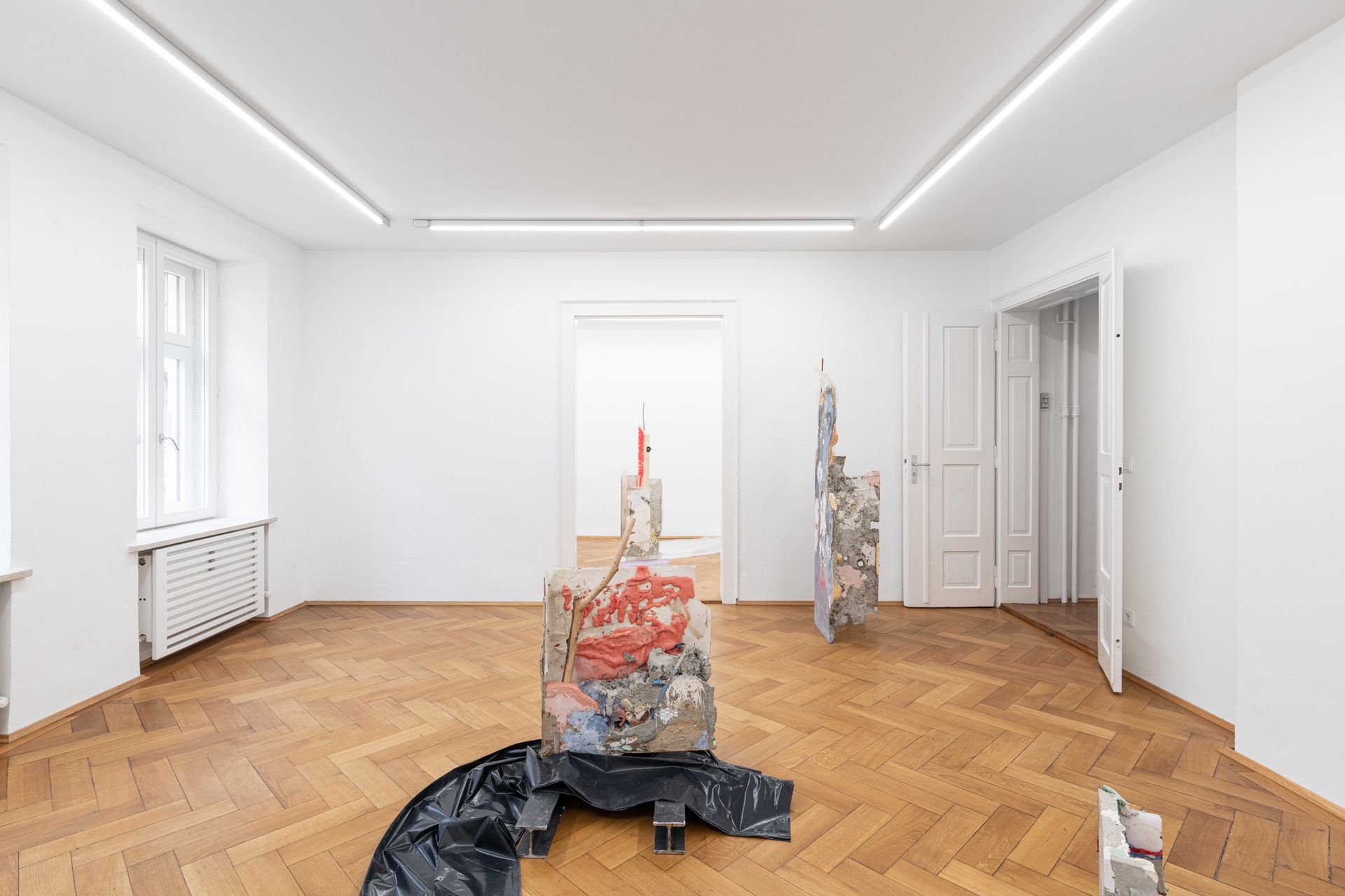 Installation view "unkultiviert" by Patrick Ostrowsky at Britta Rettberg Munich