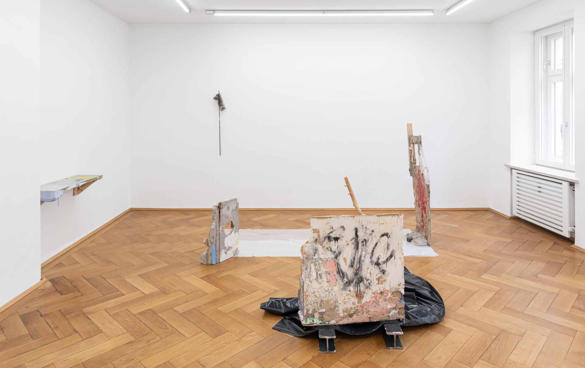 Installation view "unkultiviert" by Patrick Ostrowsky at Britta Rettberg Munich