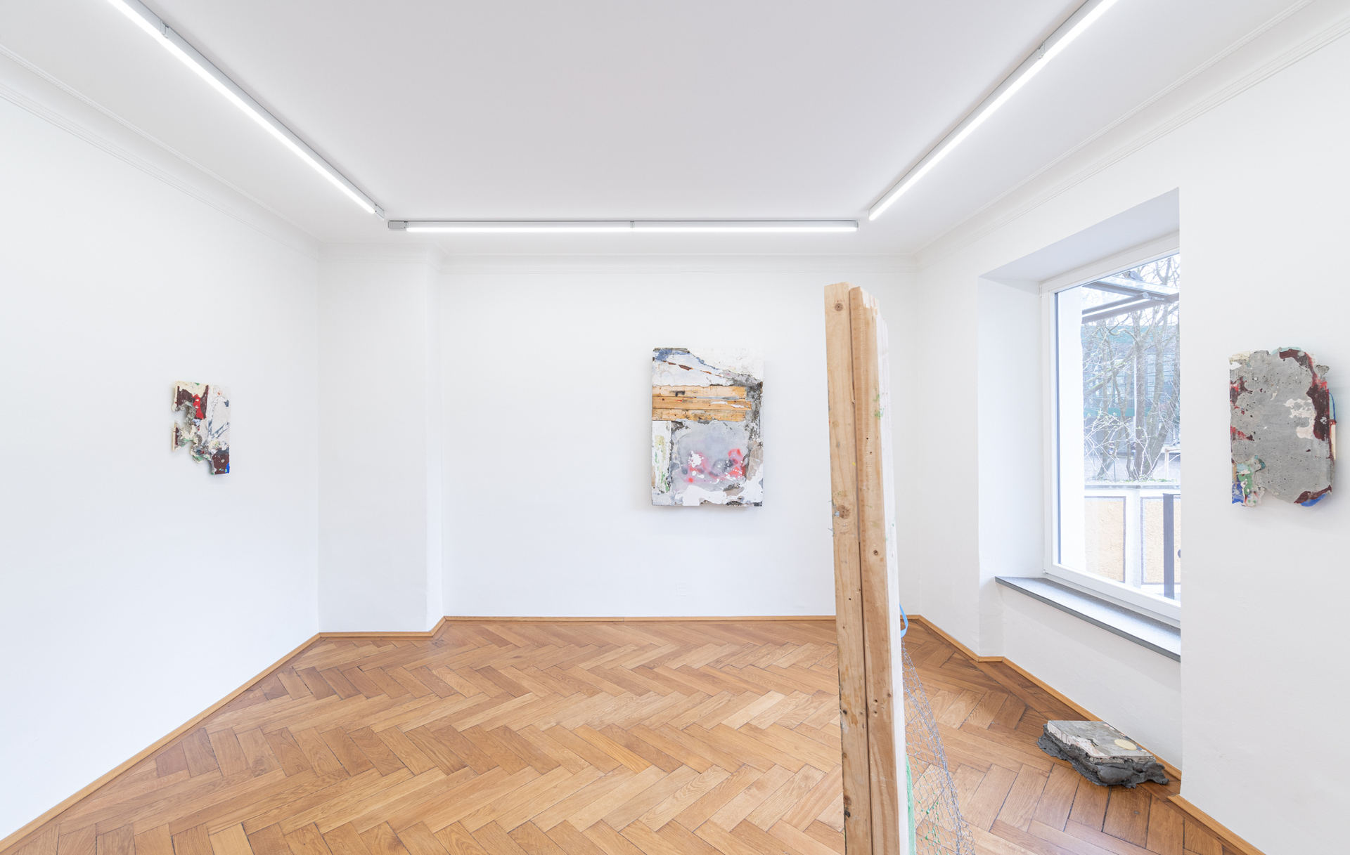 Installation view "unkultiviert" by Patrick Ostrowsky at Britta Rettberg Munich