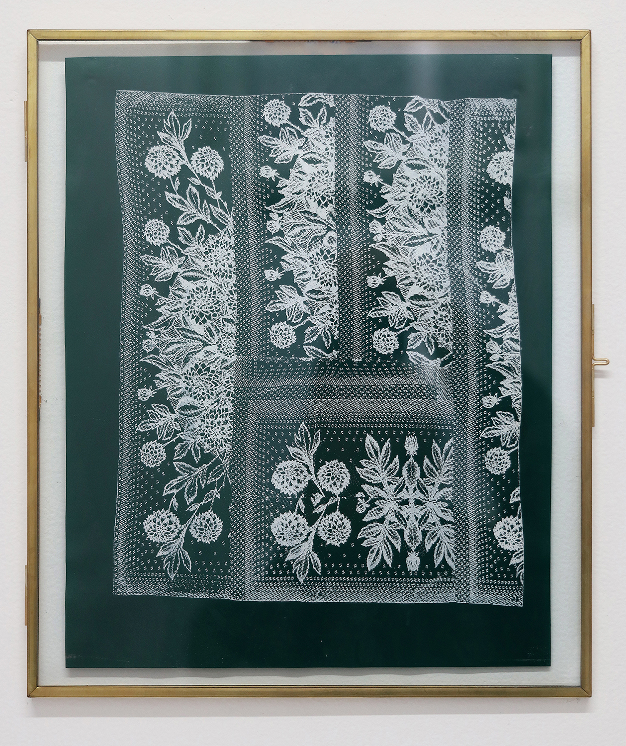 Levan Mindiashvili, Patterns of My Consciousness (where I used to nest), No.2, 2021, Oil on latex in double sided brass frame, 13 x 11 inches