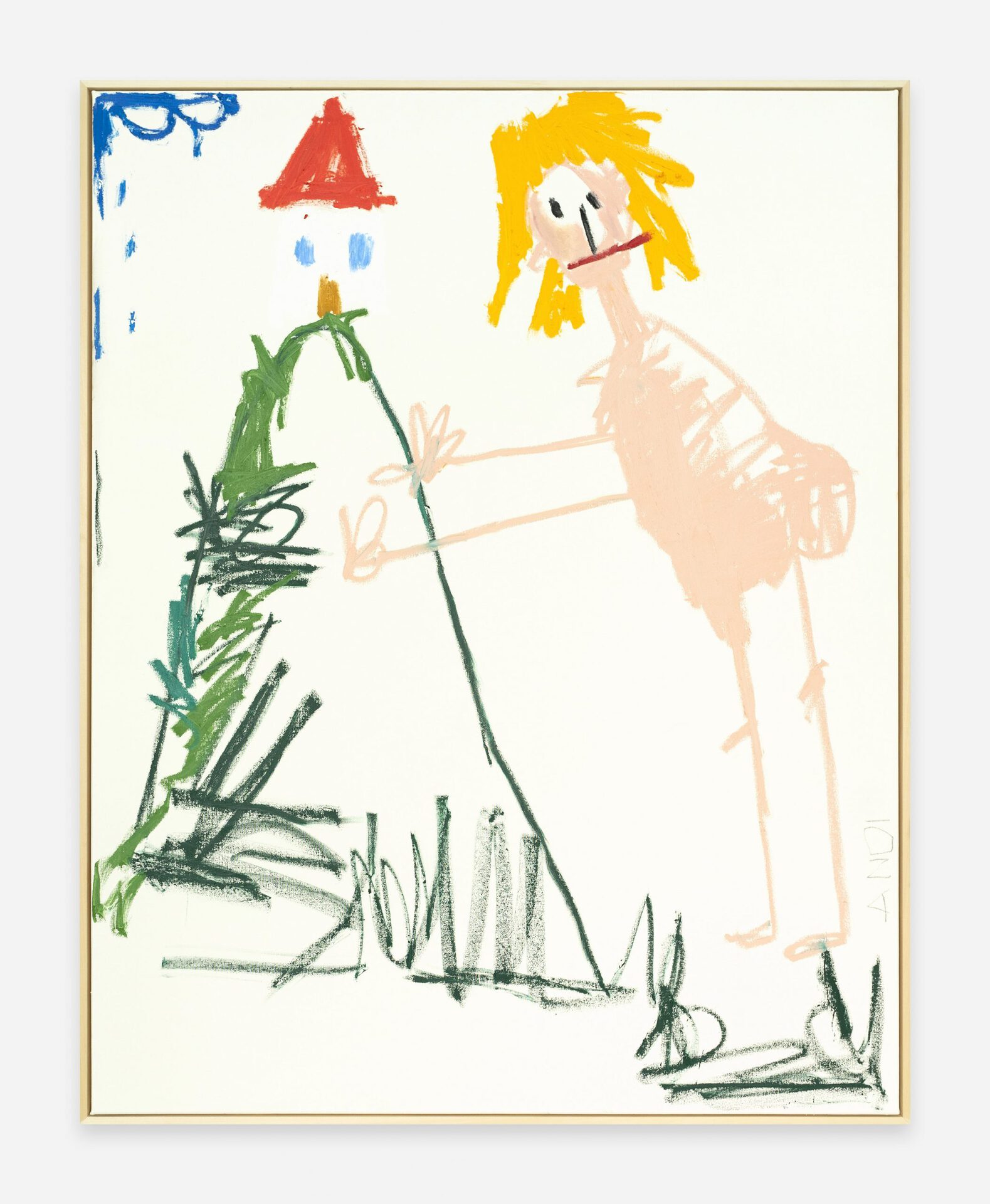 ADA BERG ENORM, 2021, Oilstick on canvas, 140 x 110 cm, 55 1/8 x 43 1/4 in / 143 x 113 cm