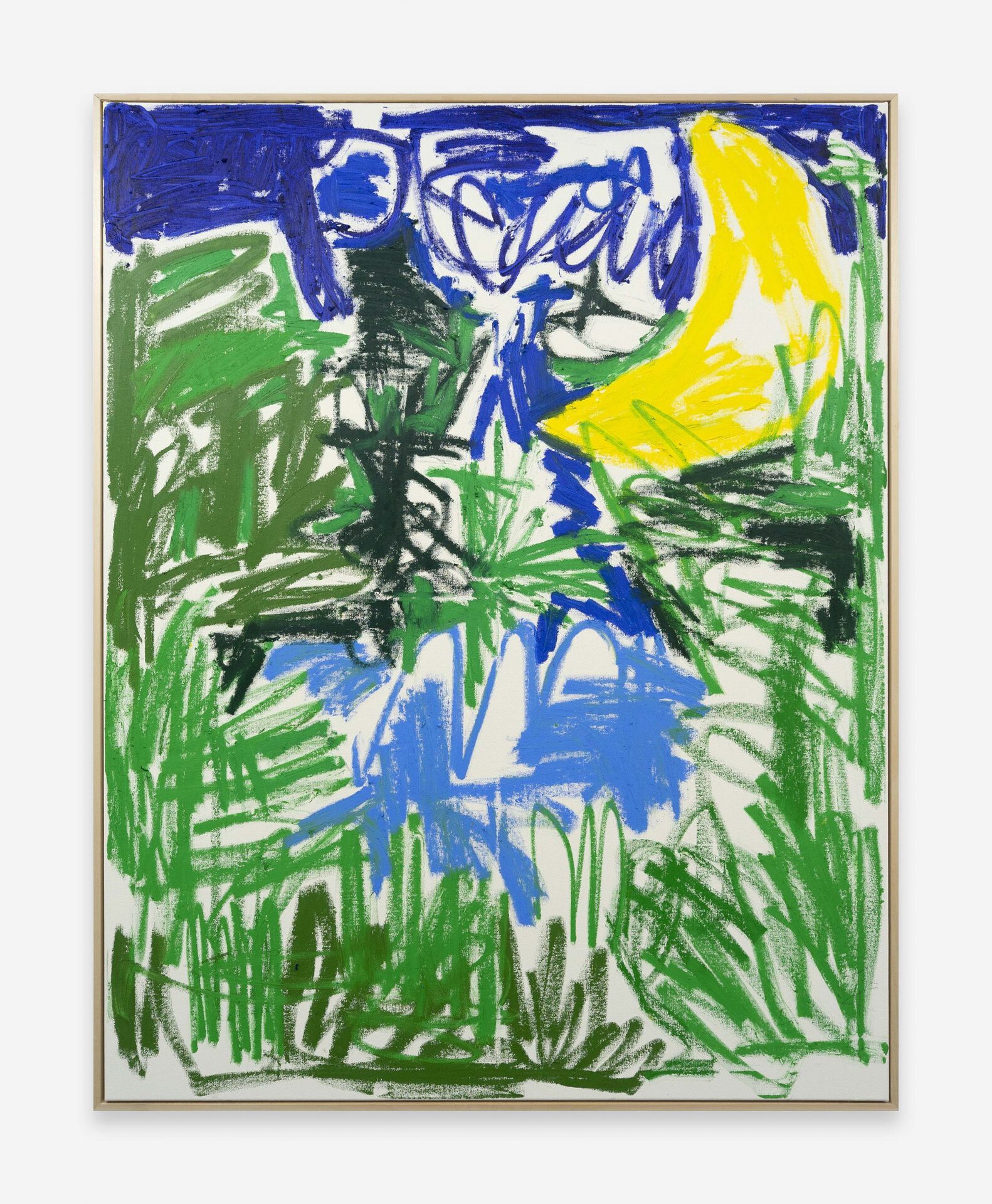 ENORM MOND LAND, 2021, Oilstick on canvas, 140 x 110 cm