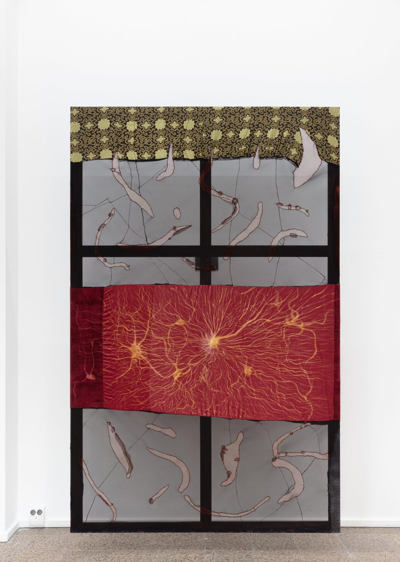 Leda Bourgogone and Mira Schor, "Blood of a Poet," Install 2