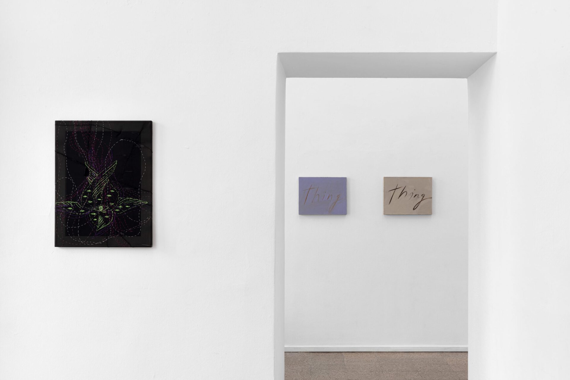Leda Bourgogone and Mira Schor, "Blood of a Poet," Install 6