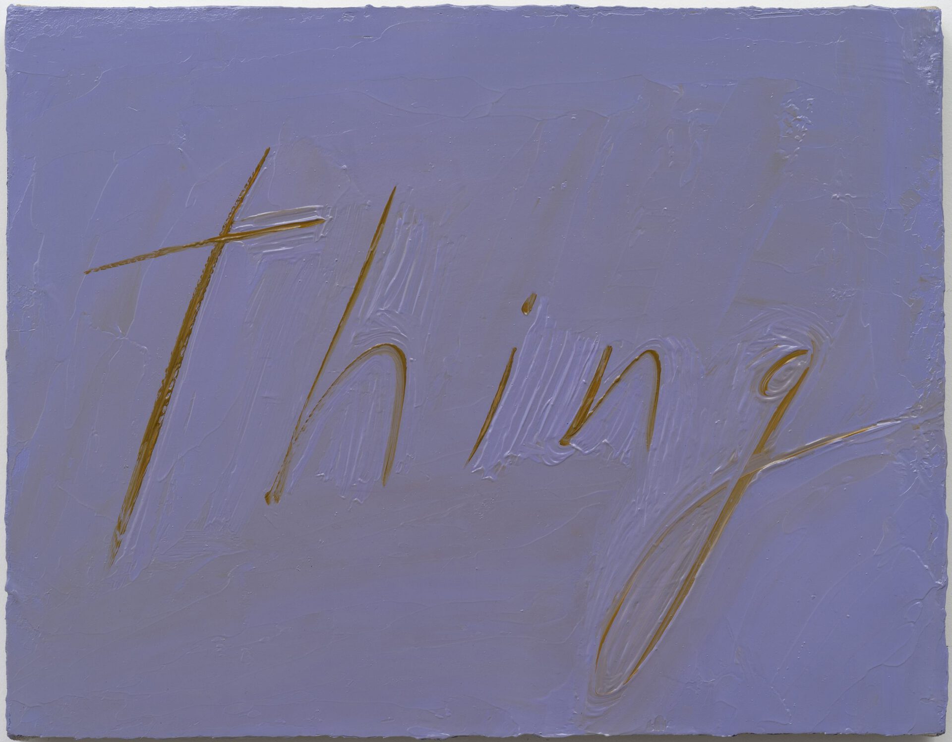 Mira Schor, Purple Thing, NY #12, 2014, Oil on linen, 14 x 18 in / 35.6 x 45.7 cm