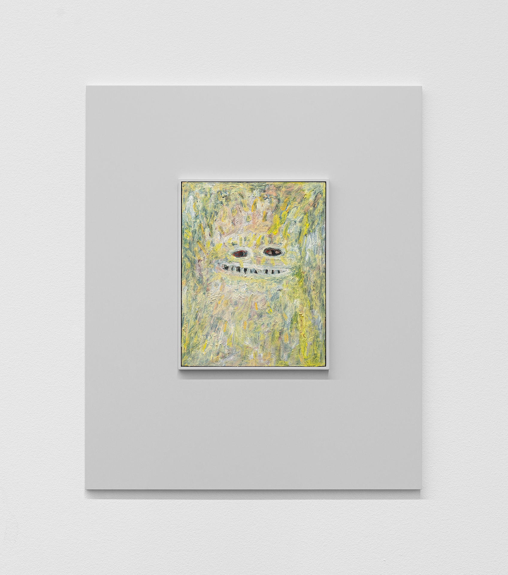 Camillo Paravicini, Frohnatur, 2021, Oil on wood in wooden frame, 60 x 50 cm