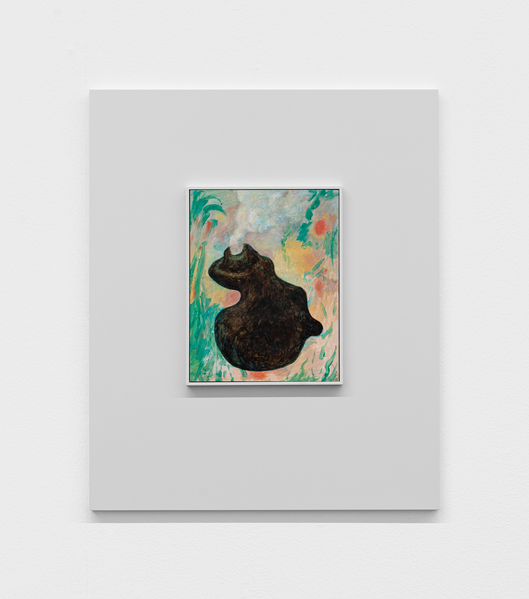 Camillo Paravicini, Bidule pour Talou VII, 2021, Oil on wood in wooden frame, 60 x 50 cm