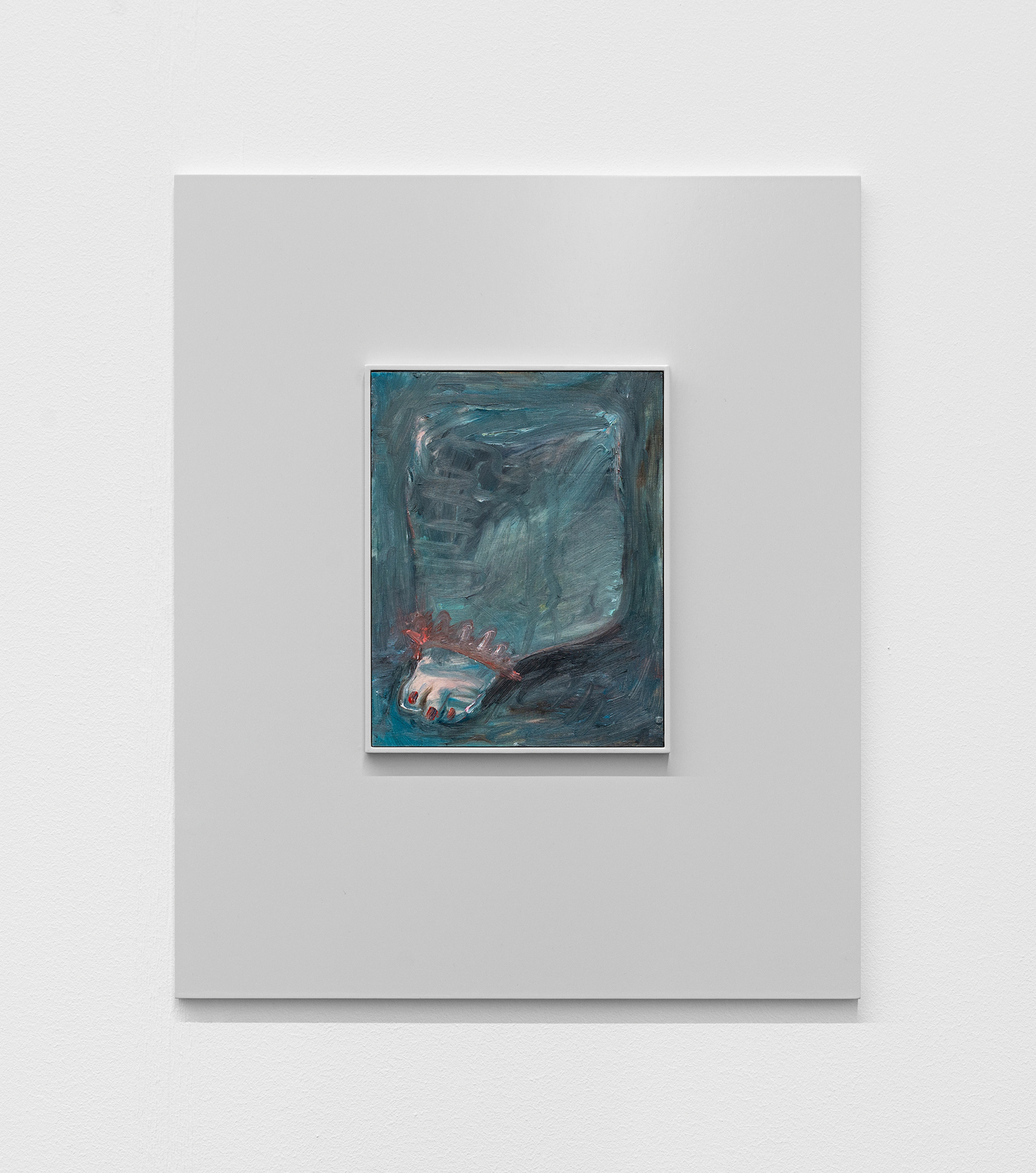 Camillo Paravicini, Untitled, 2020, Oil on wood in wooden frame, 60 x 50 cm