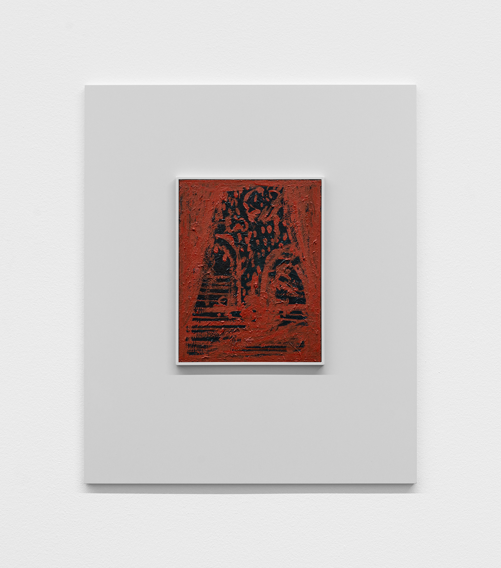 Camillo Paravicini, Closing Scene, 2021, Oil on wood in wooden frame, 60 x 50 cm