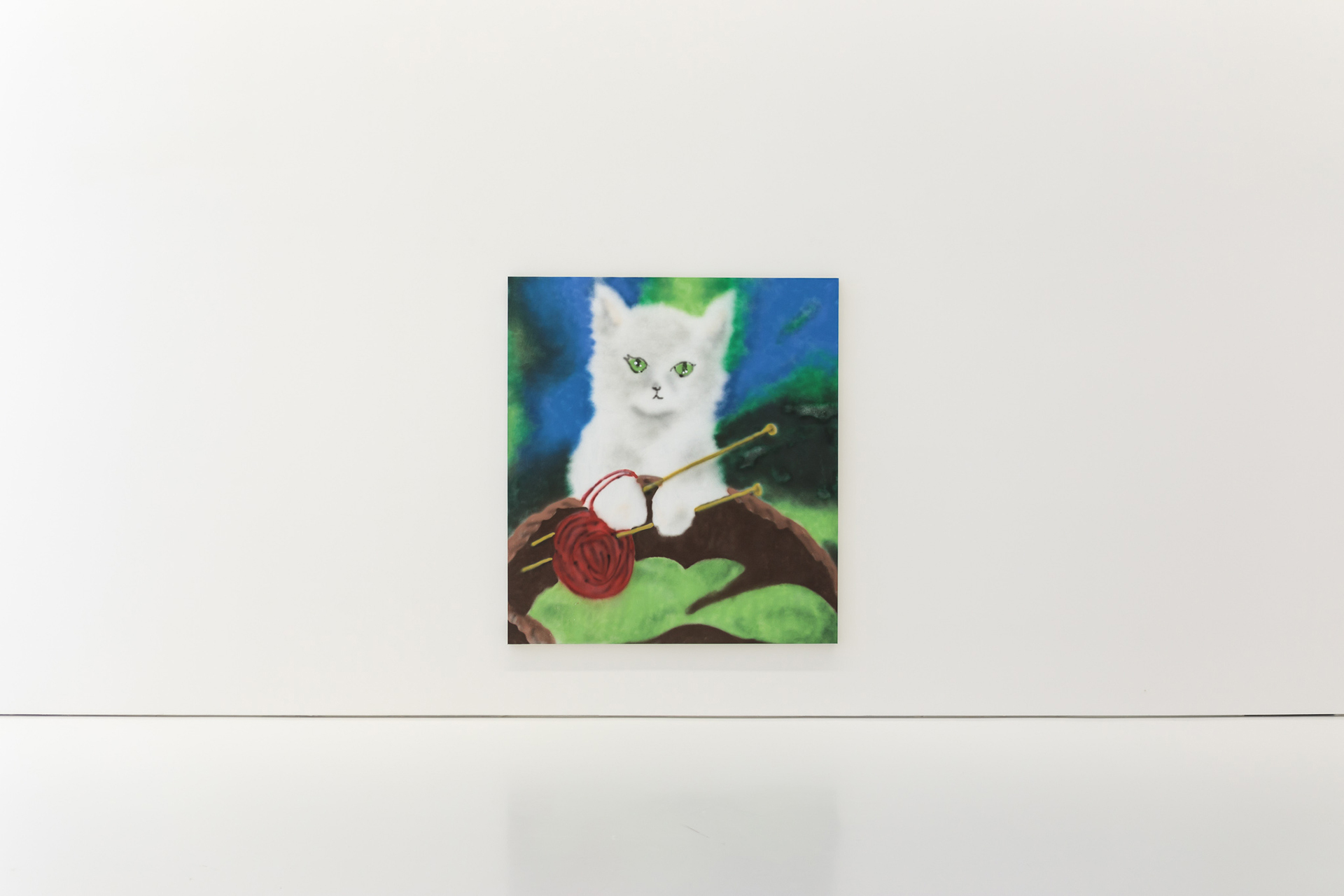 Ricardo Passaporte, First cat, 2021, Acrylic and spray paint on canvas, 200 x 180 cm