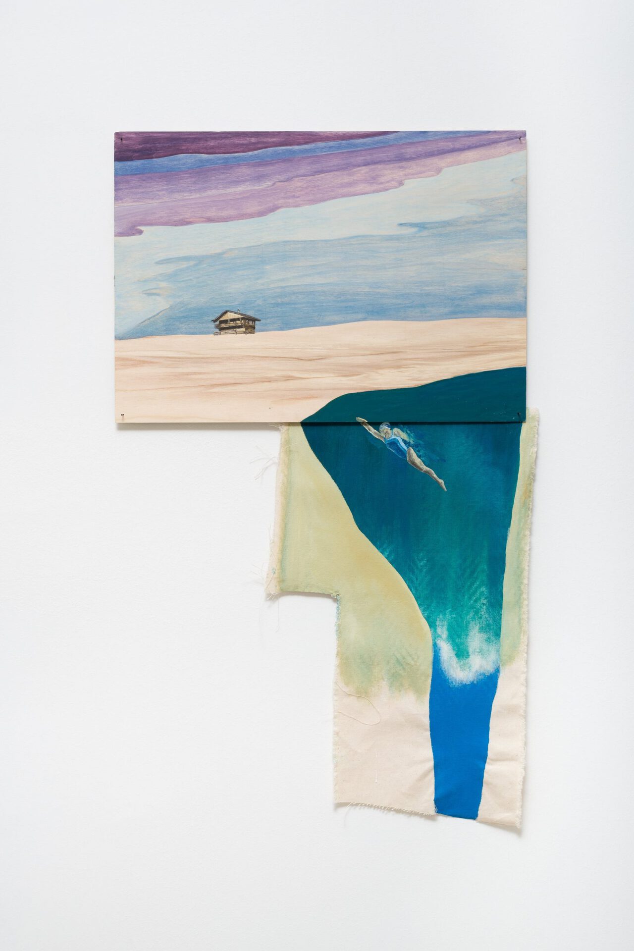 Lotte Maiwald, Ein Haus (a House), 2018, oil and acrylic on wood and canvas, 101 x 61cm, courtesy of the artist and eastcontemporary