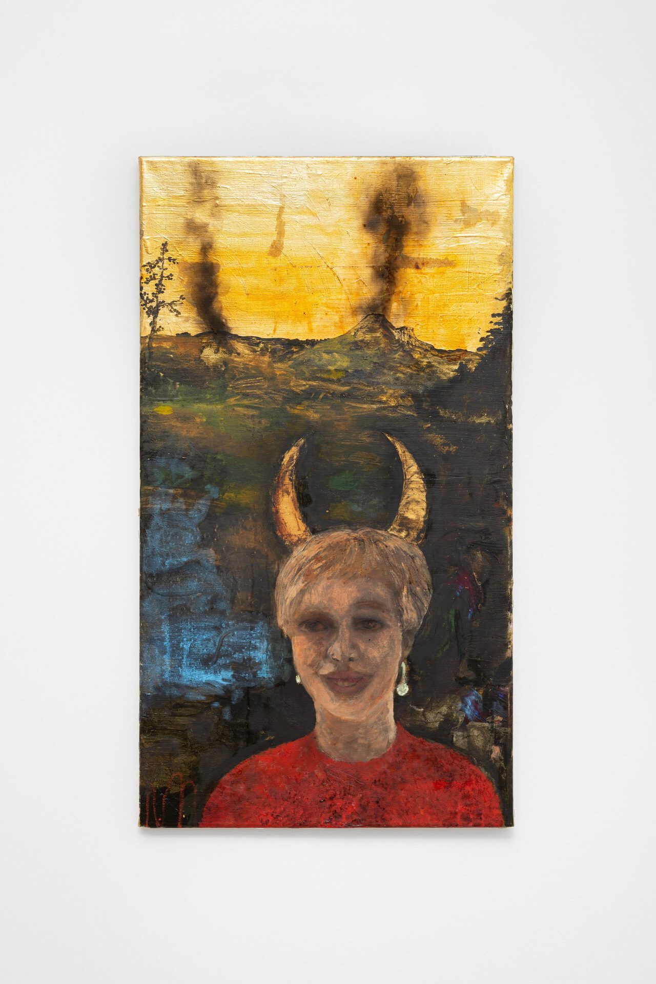 Stanislava Kovalčíková, Horny Apocalypse, 2021, oil on canvas, 91 x 50cm, courtesy of the artist and eastcontemporary