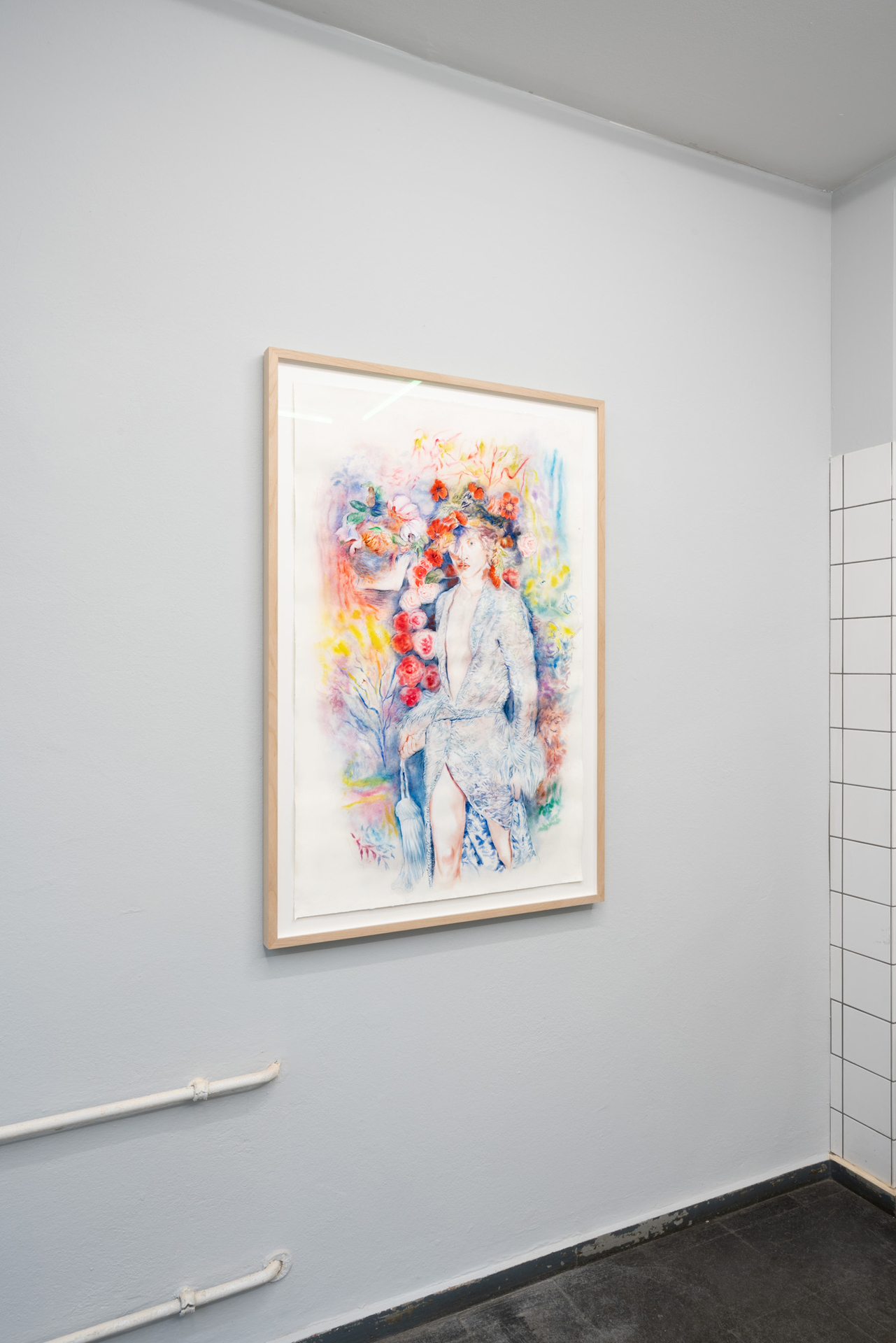 MARIANNA IGNATAKI, Boy You Turn Me - Never on Sundays, 2021 Watercolor, gouache, color pigments, graphite and colored pencils on paper 109x71cm