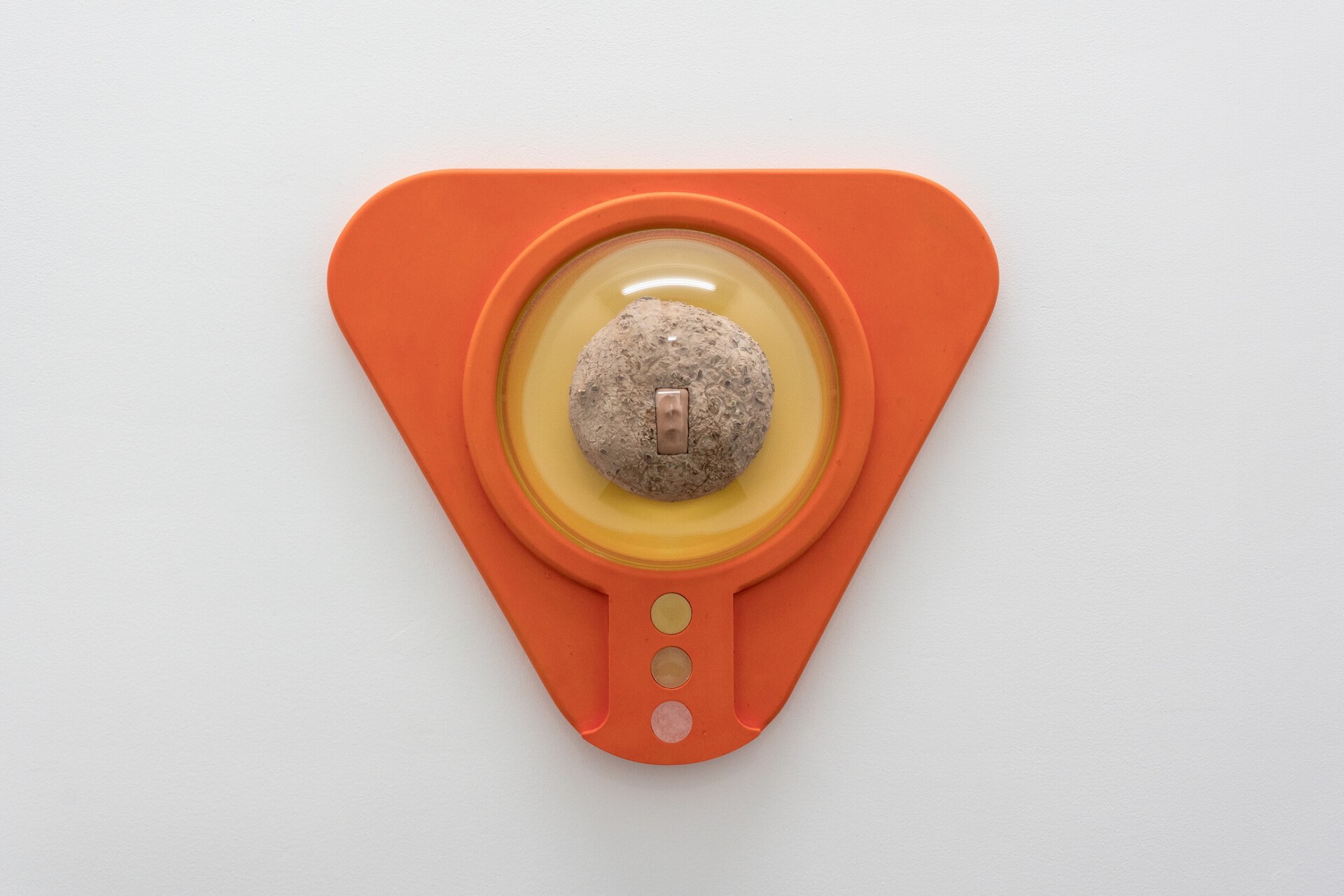 Rafał Zajko Emmer, 2021 Acrylic resin component, vacuum formed acrylic, ceramic, polymer clay, natural beeswax, melted church candles, crystalline wax 42 × 50 × 14 cm