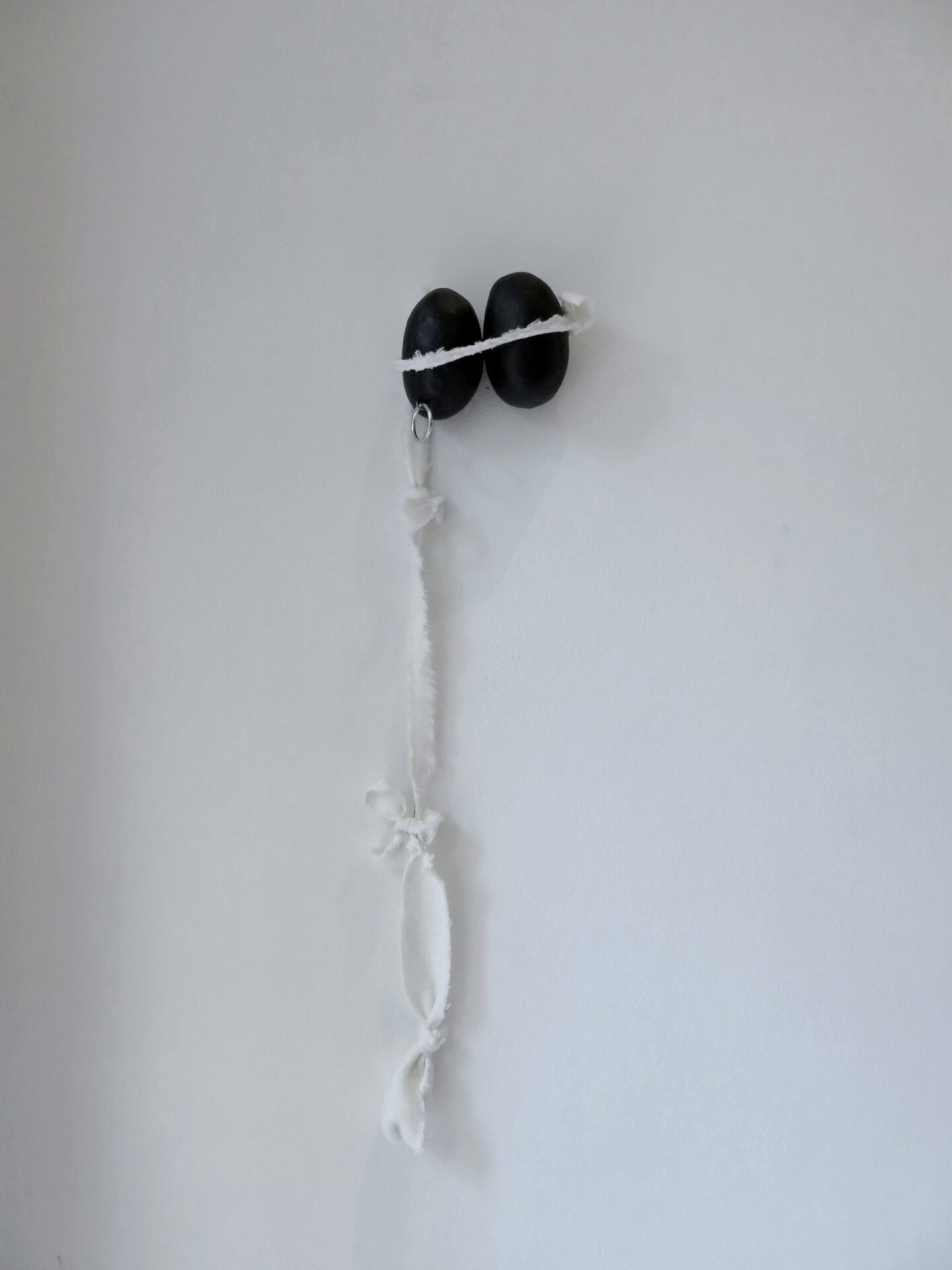 Cécile Bouffard, Sacrificielle (2), 2021,wood, acrylic paint, metals, latex, textiles