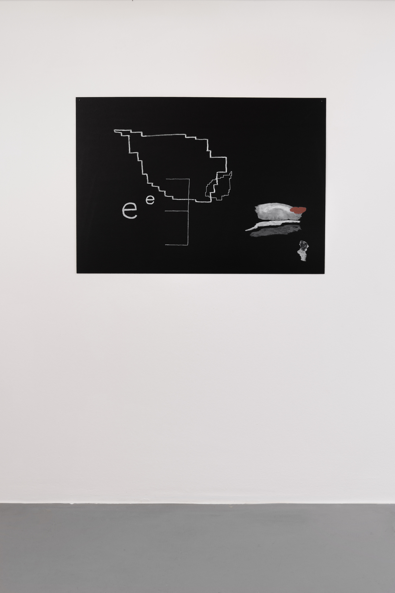 Arian de Vette, “eeE”, 2021, UV print on cardboard, 75 x 100 cm
