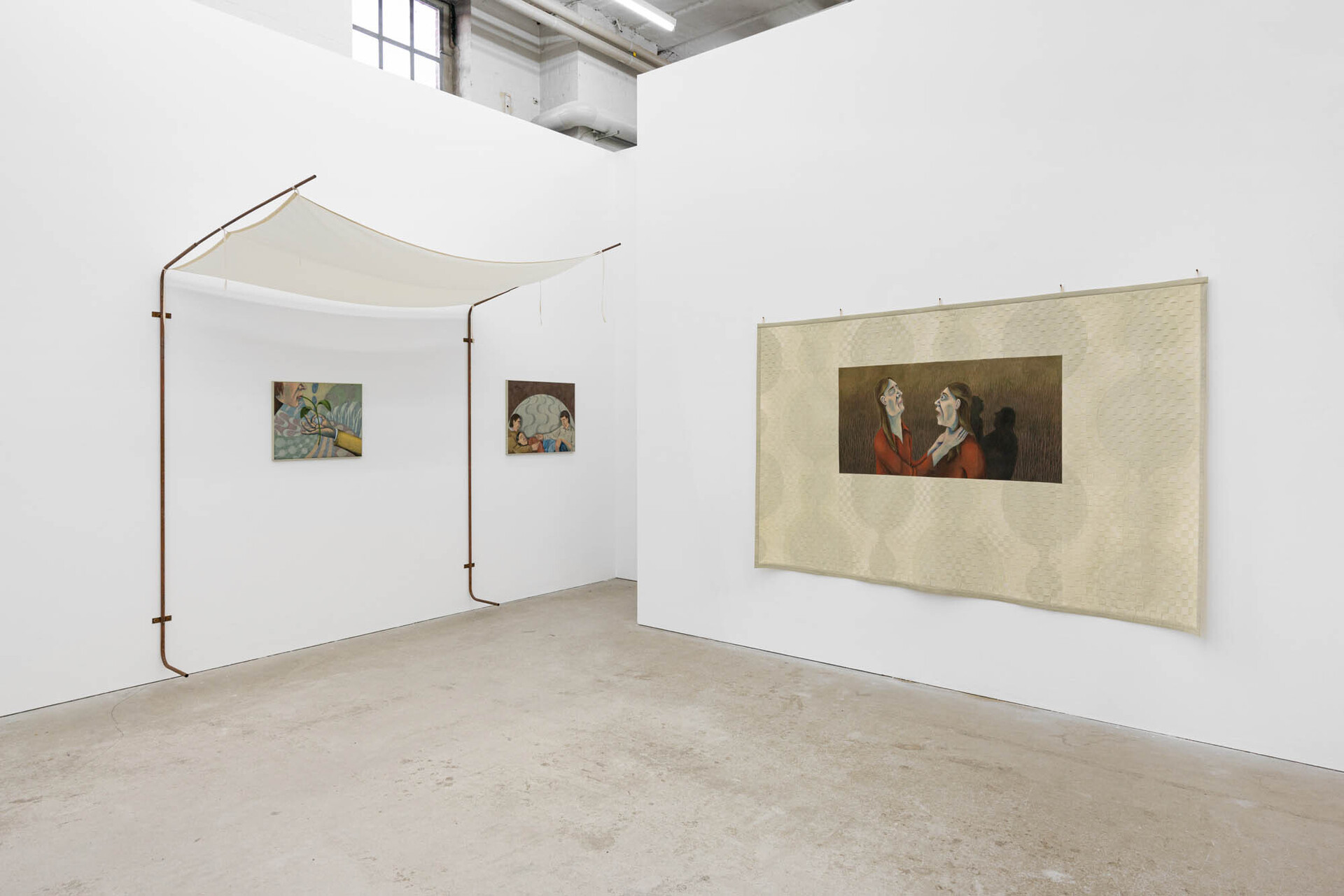 Installation view: Stefan Fuchs, ‘Goodbye Tristesse, oder die Rückkehr der begabten Gärtnerin’, Galerie Tobias Naehring, Leipzig, 2021