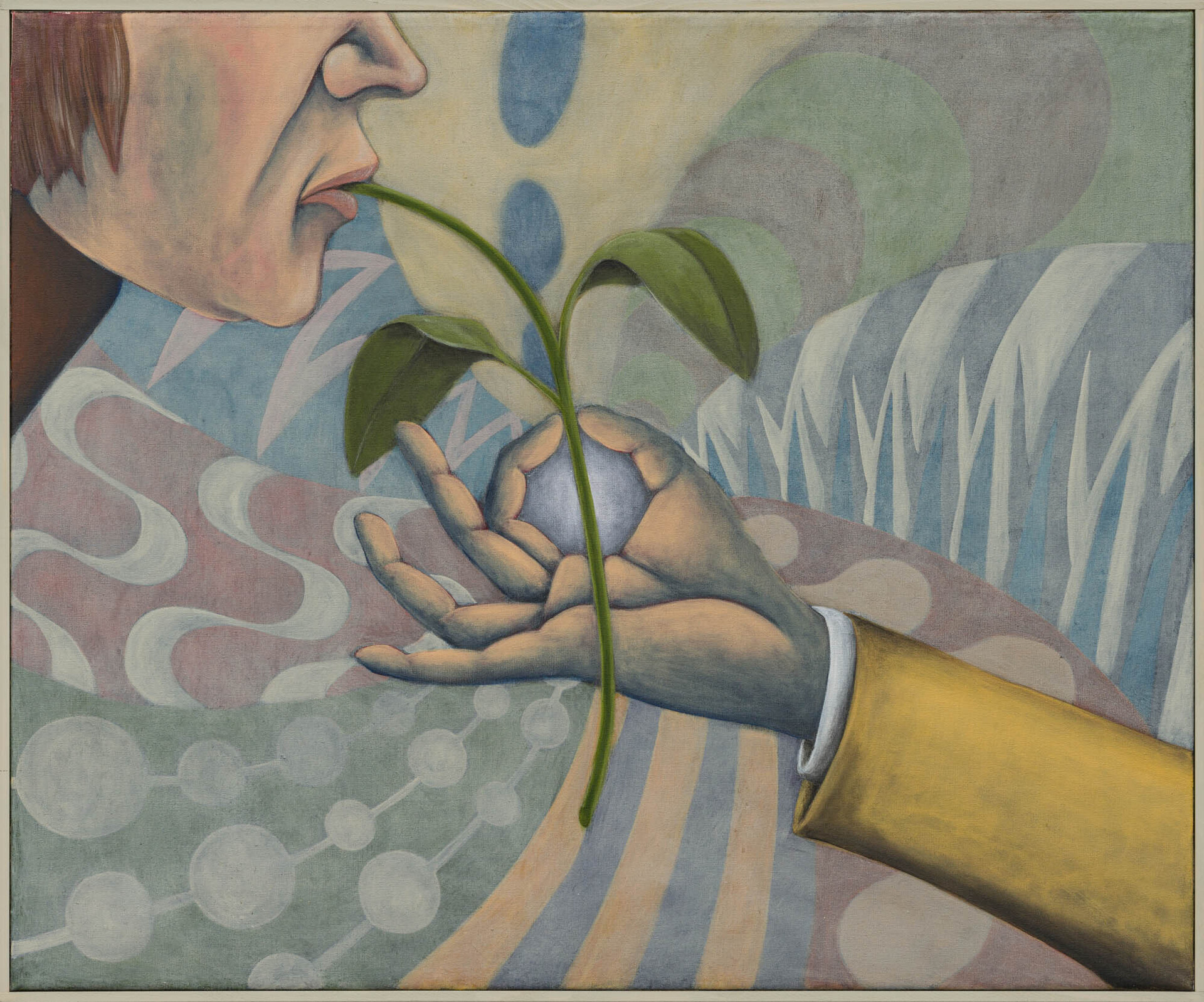 Stefan Fuchs, 'Liberation upon seeing', 2021, Acrylic on canvas, artist frame, 50 × 60 cm
