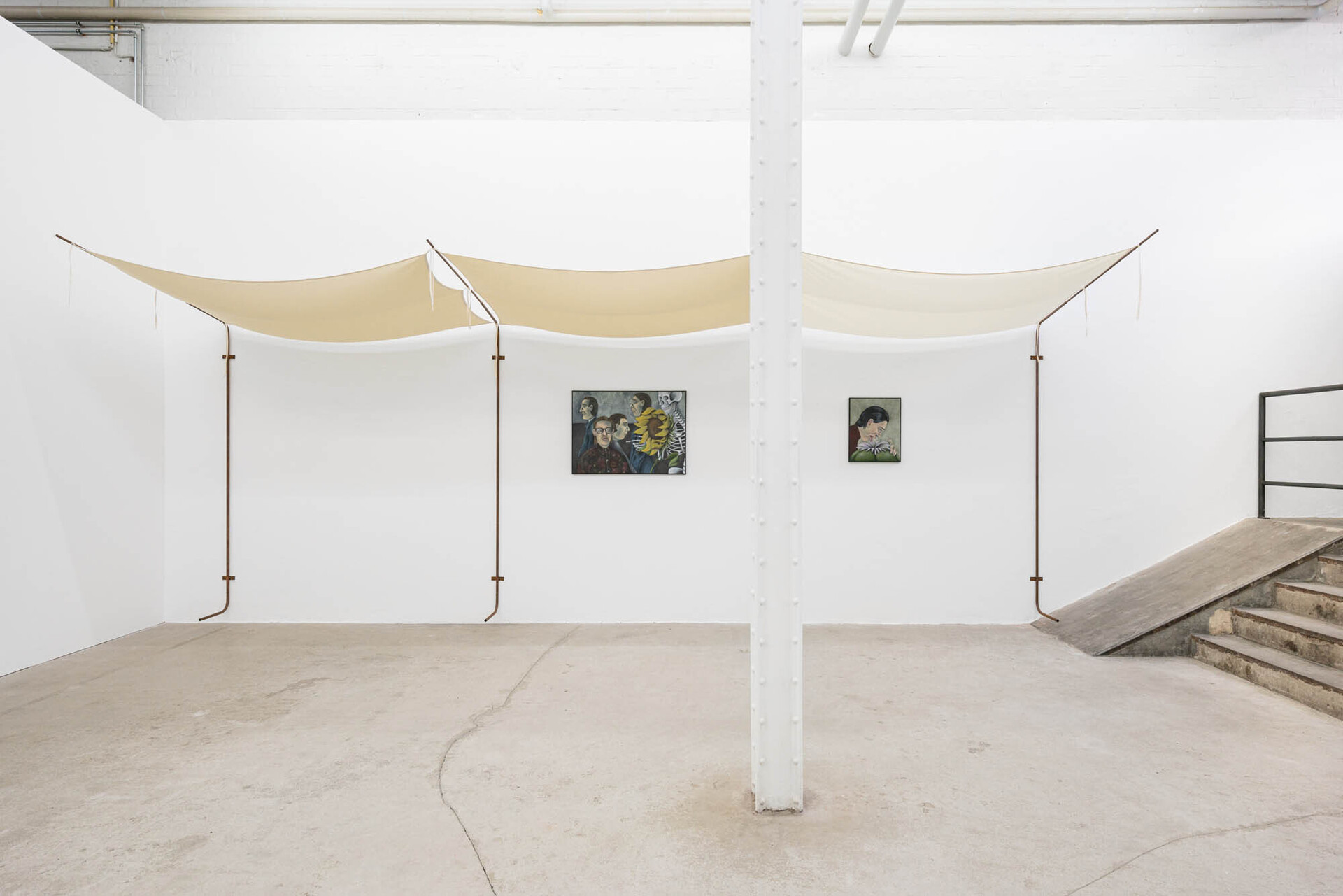 Installation view: Stefan Fuchs, ‘Goodbye Tristesse, oder die Rückkehr der begabten Gärtnerin’, Galerie Tobias Naehring, Leipzig, 2021