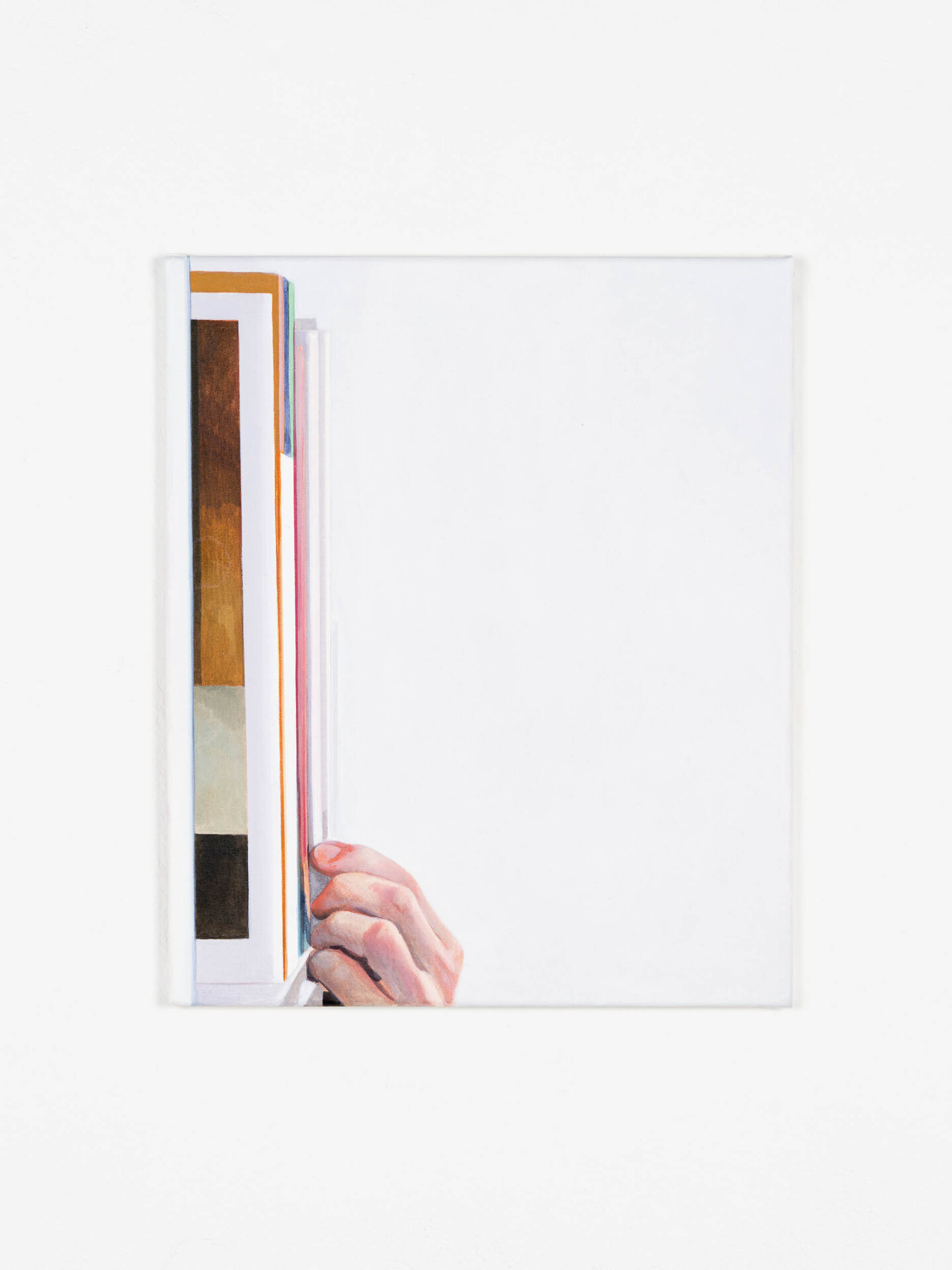 Jonah Gebka, Untitled, 2021, Acrylic on canvas, 44 x 37 cm