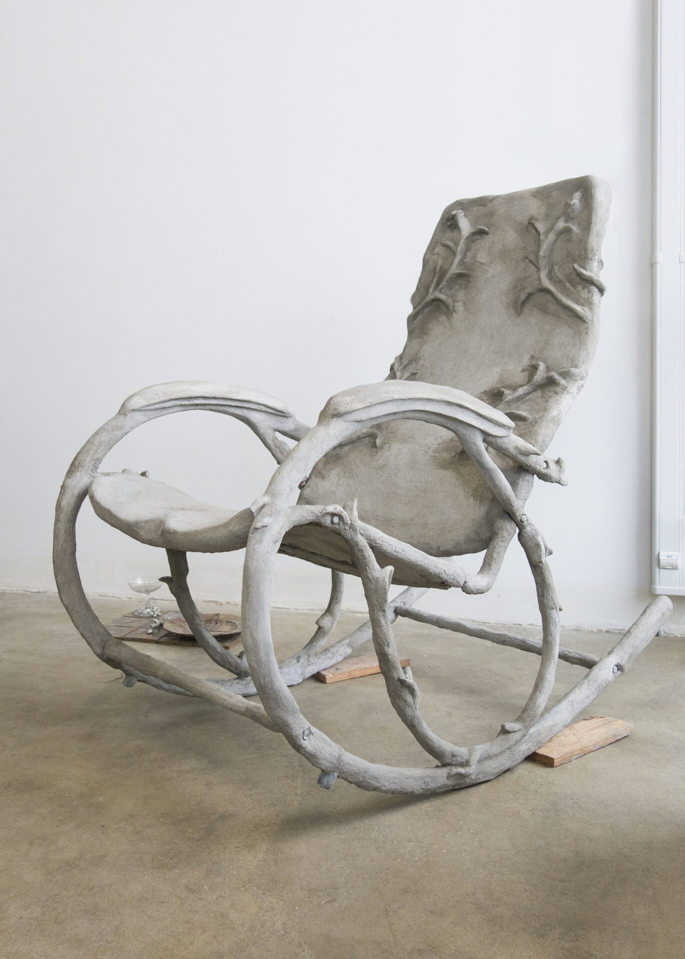 Valentin Vie Binet, The Rocking Chair that will Never Rock, 2020, Concrete, L66 x P100 x H 106 cm