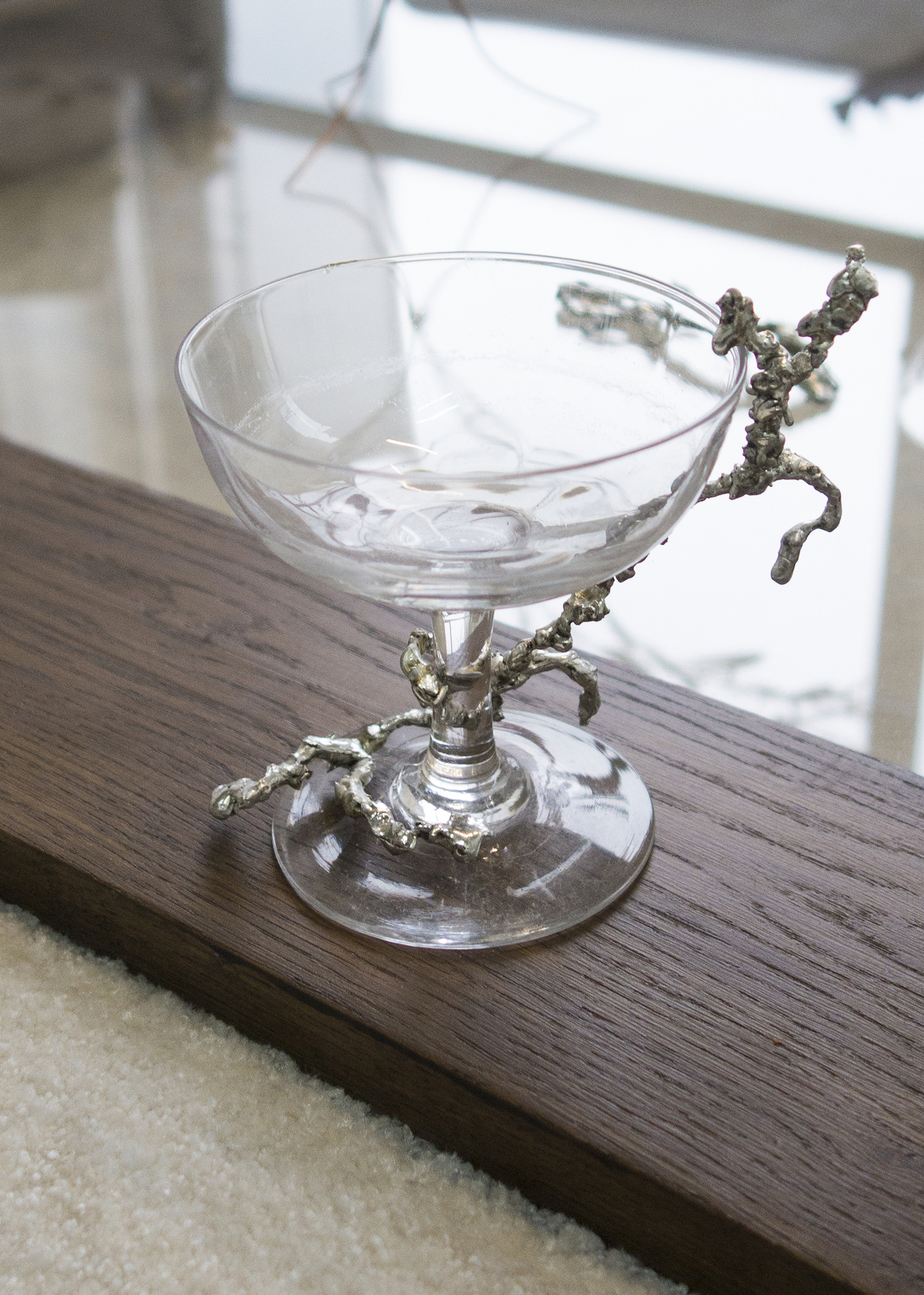 Romy Texier, Jewelled Glass, 2020, Tin, Glass, L 13 × P 10 × H 11 cm