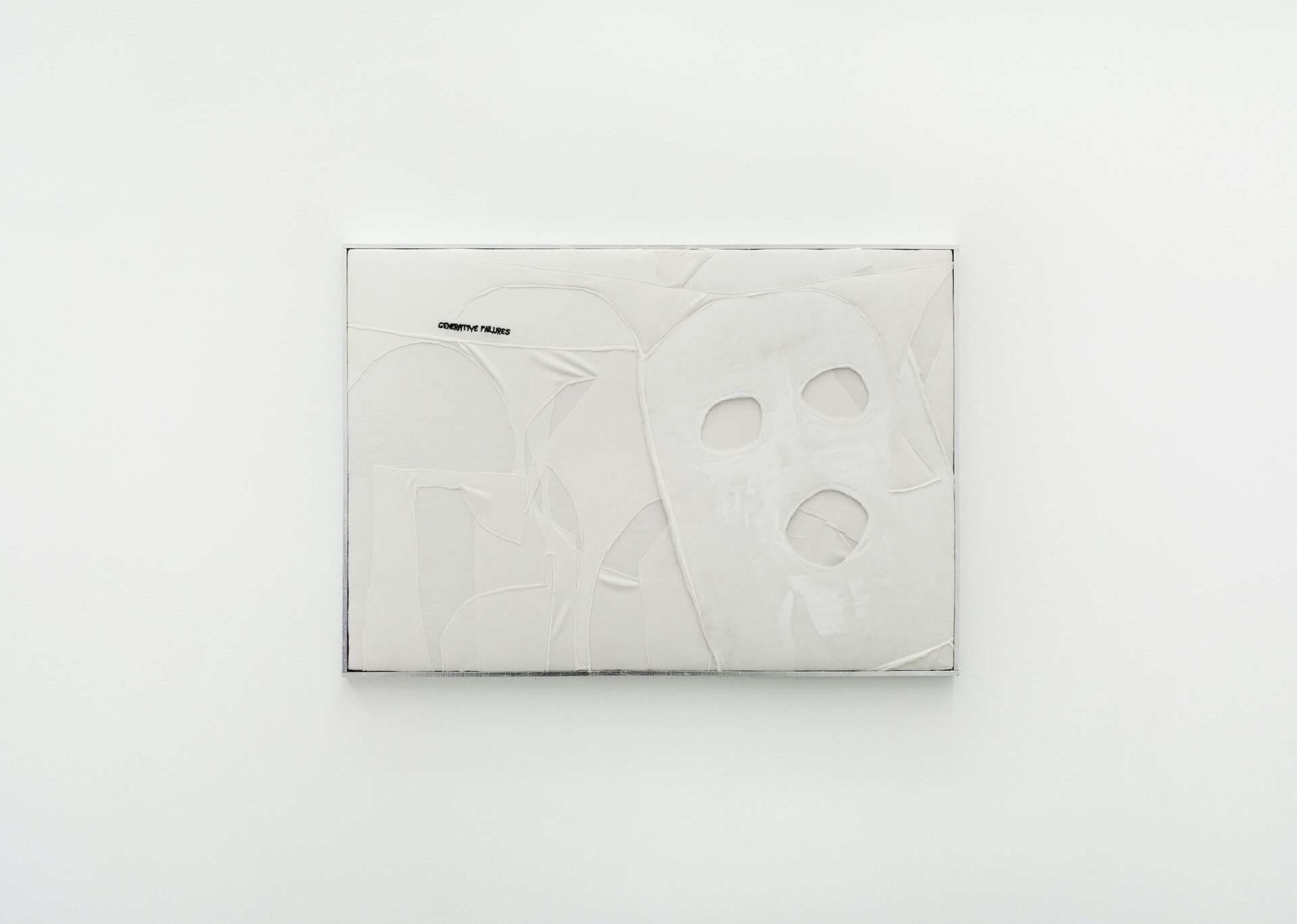 Franca Scholz, Generative Failures, padded embroidery, acrylic on cotton, lyrca, 4 x 61 cm, 2021